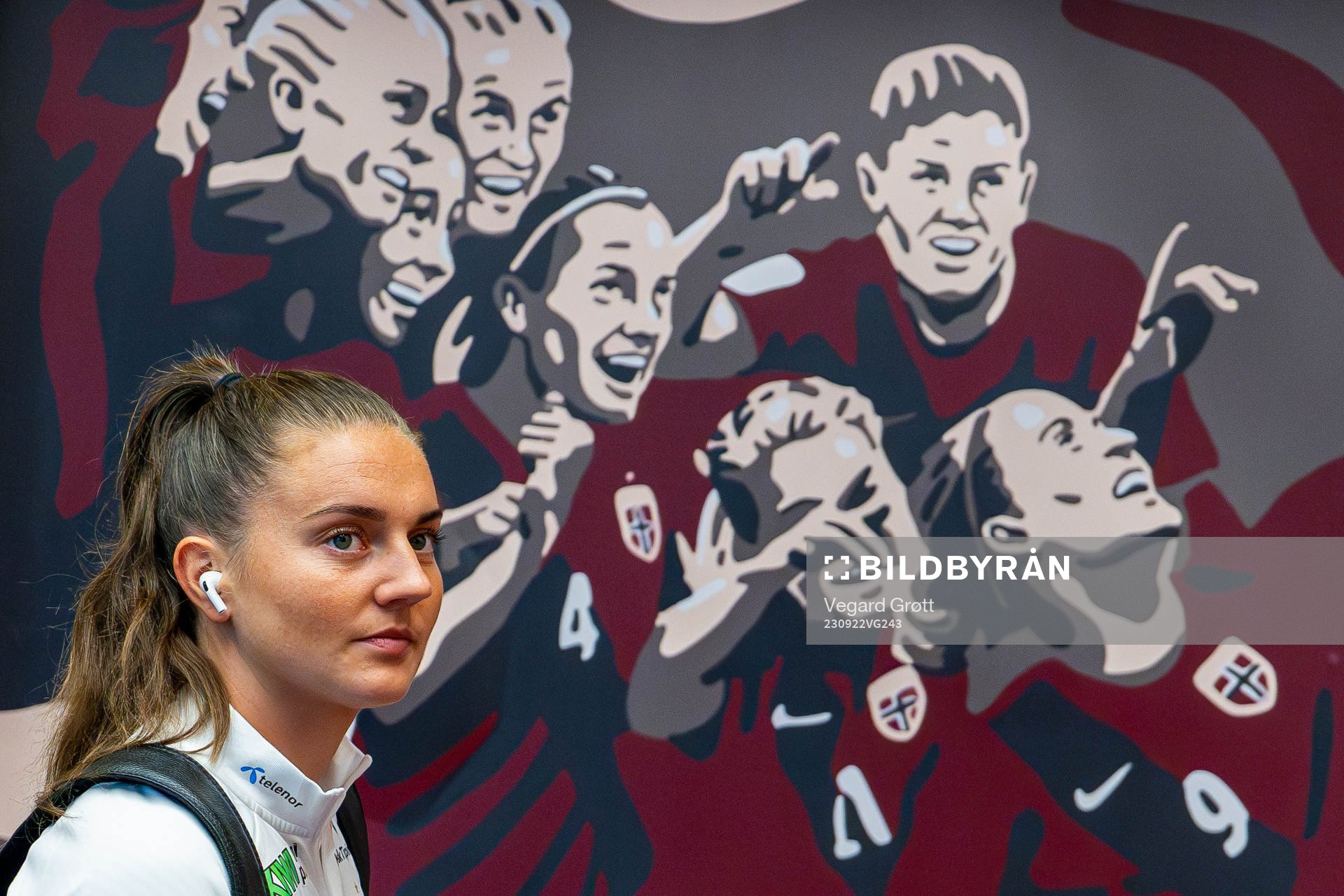 Vilde Bøe Risa of Norway arrives