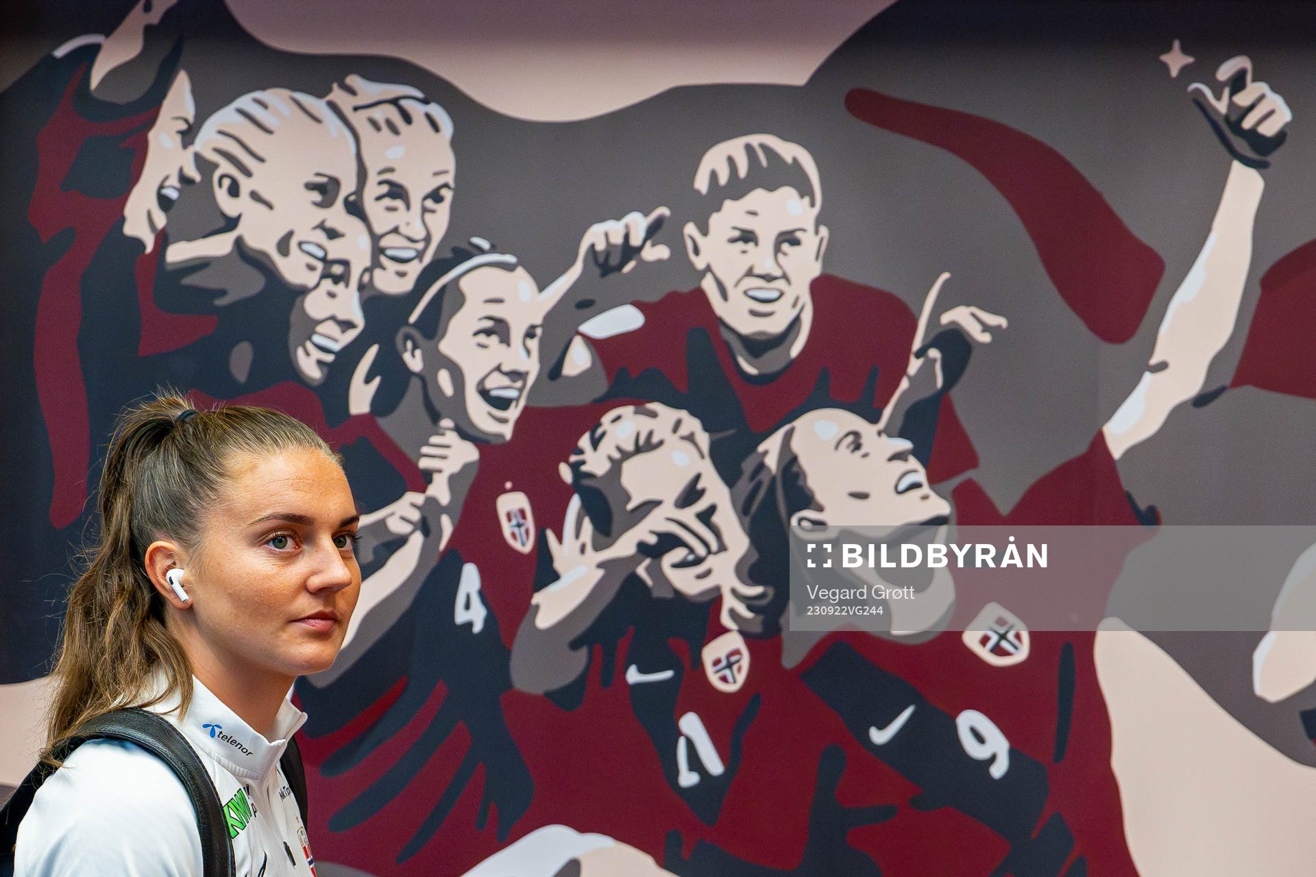 Vilde Bøe Risa of Norway arrives