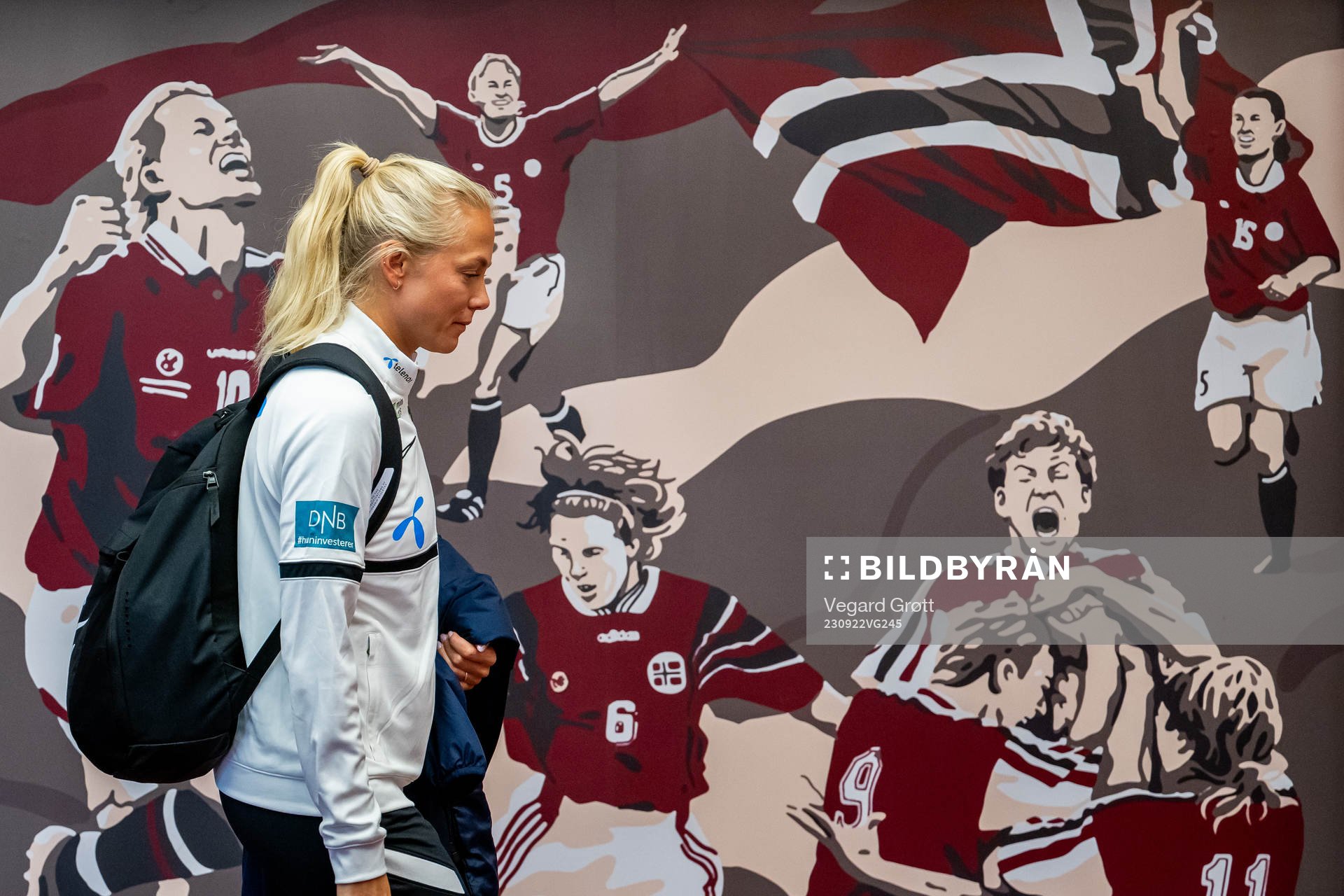 Guro Bergsvand of Norway arrives