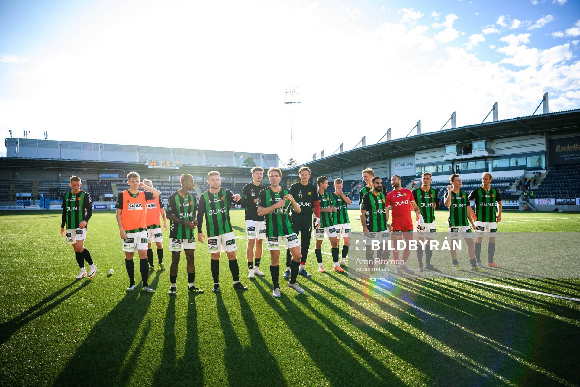 GAIS spelare jublar