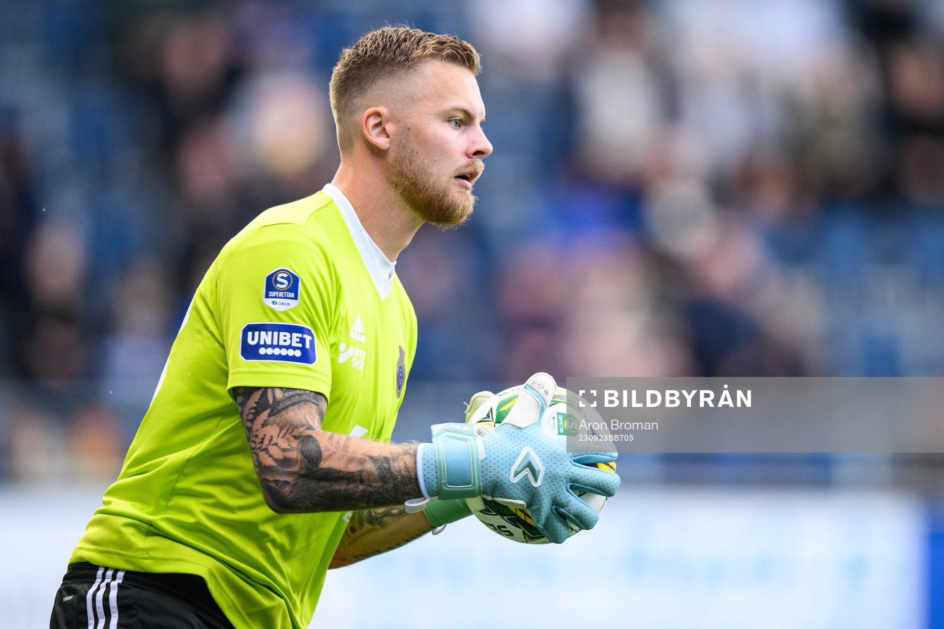 Gefles målvakt Robin Wallinder