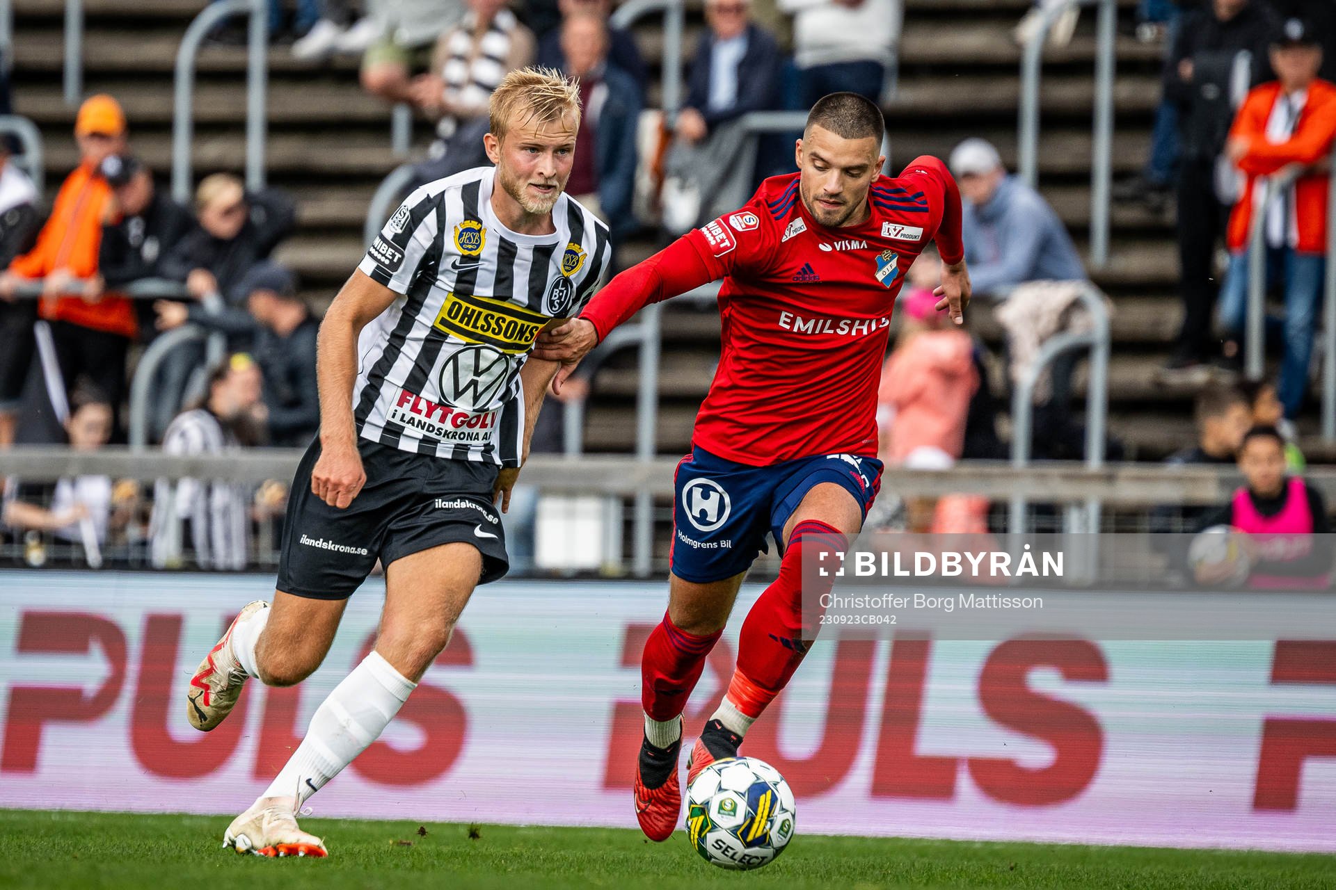 Landskronas Johan Rapp och Östers Vladimir Rodic