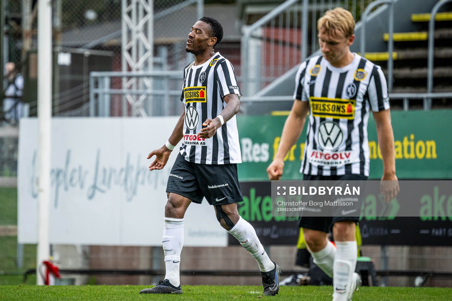 Landskronas Samuel Kotto deppar