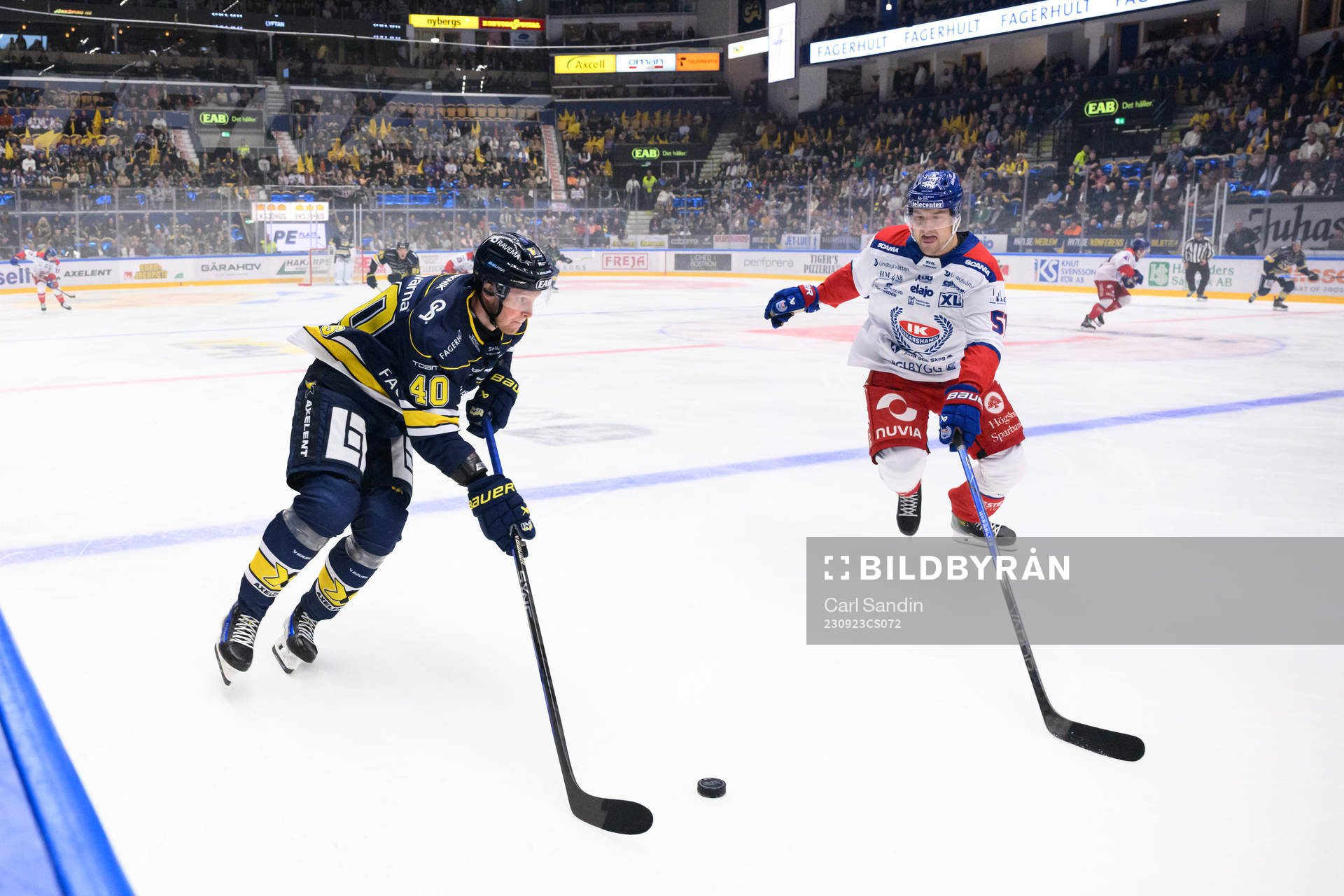 HV71s Oskar Stål-Lyrenäs och Oskarshamns Alexander