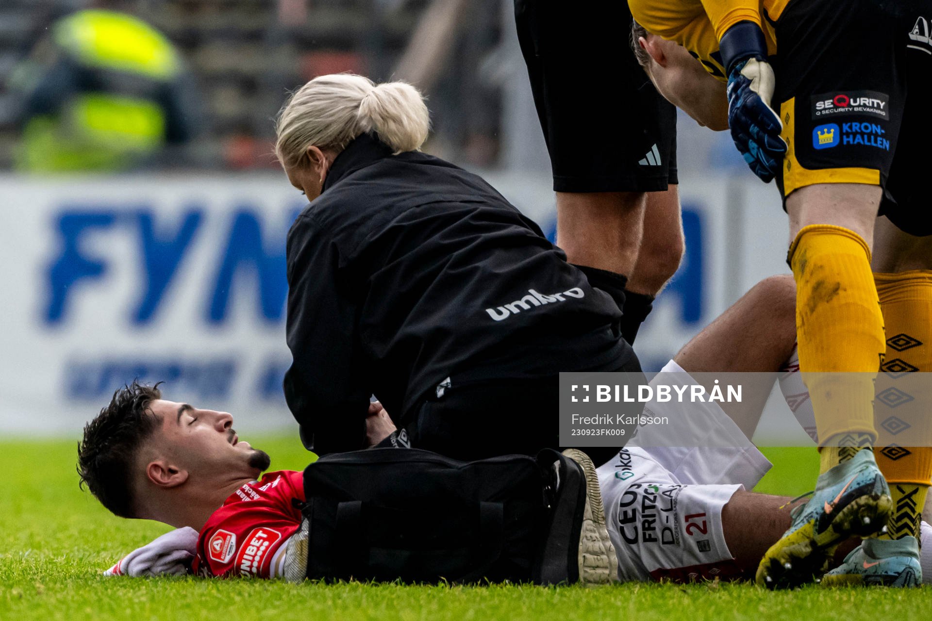 Degerfors Peter Gwargis har ont