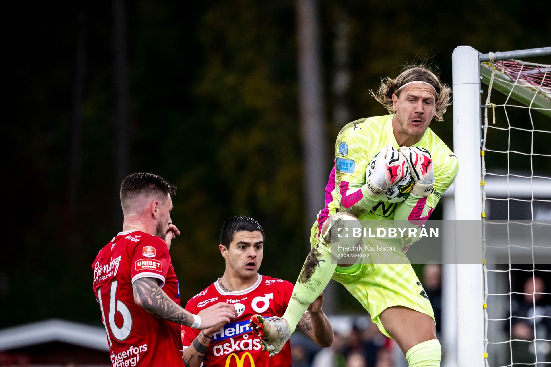 Malmö FFs målvakt Johan Dahlin