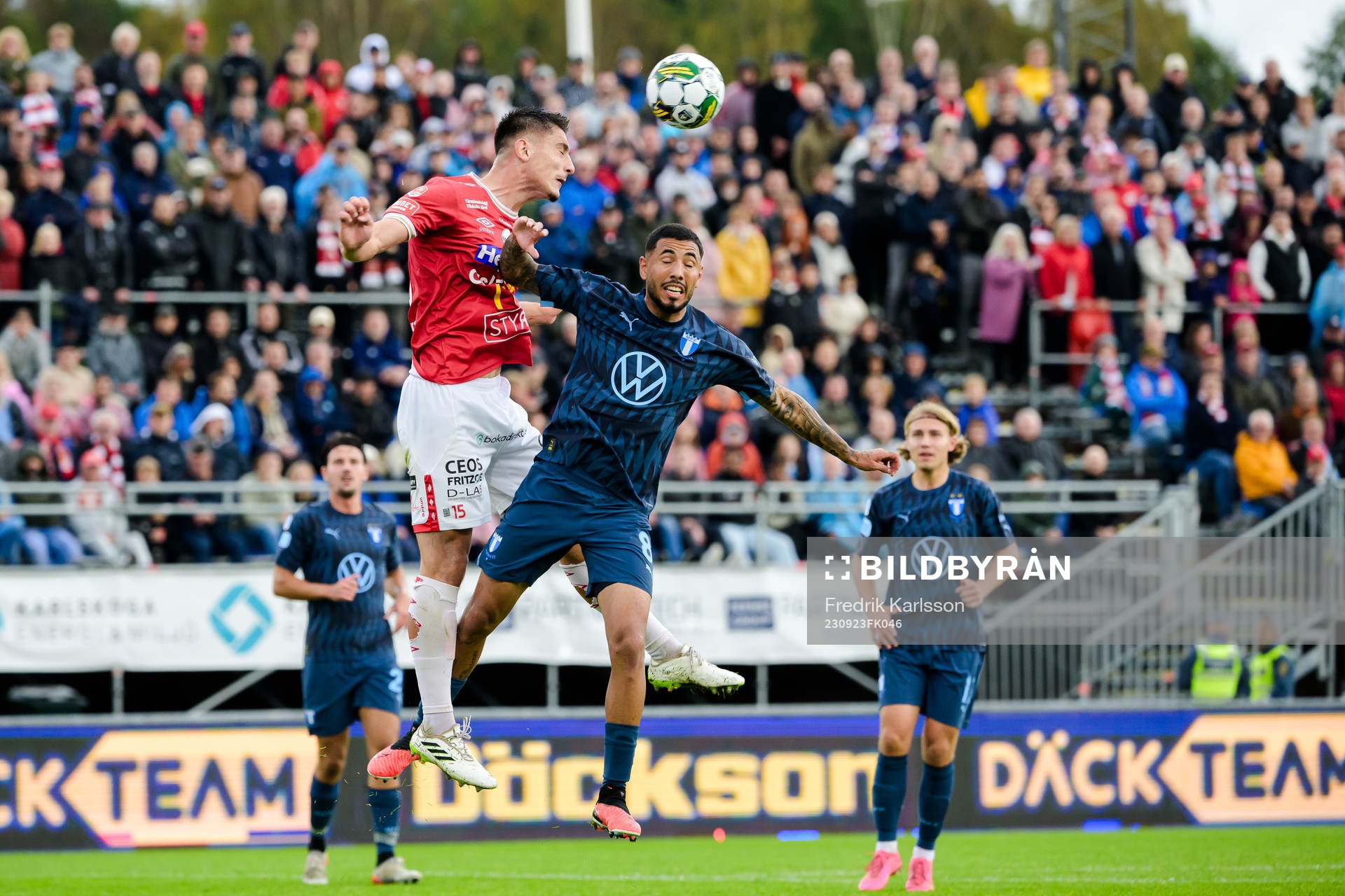 Degerfors Seid Korac ich Malmö FFs Sergio Pena