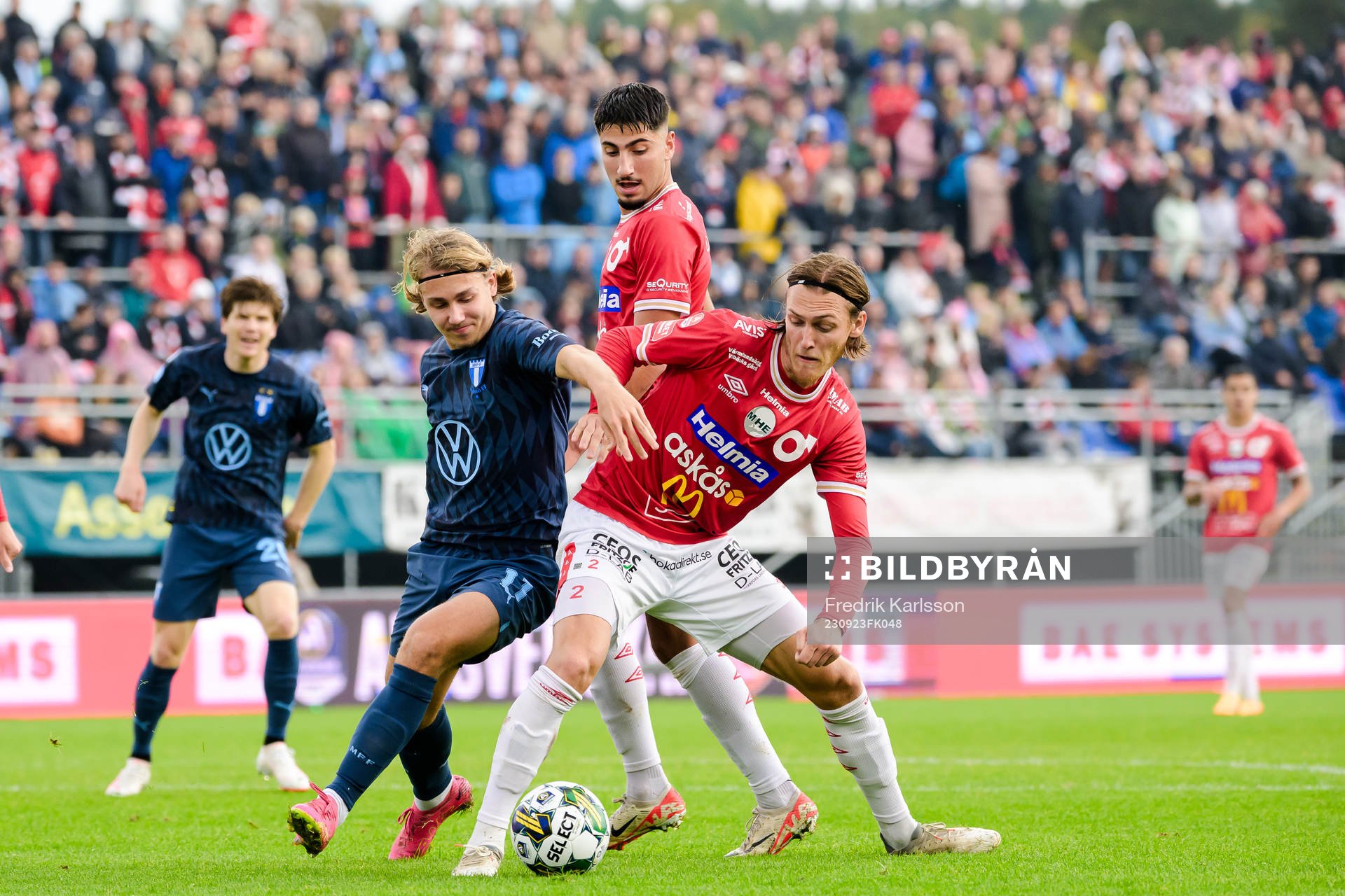 Malmö FFs Sebastian Nanasi och Degerfors Gustav Granath