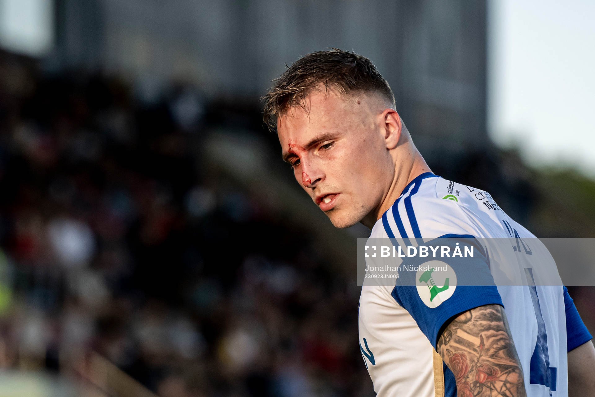 IFK Norrköpings Marco Lund Nielsen har ont