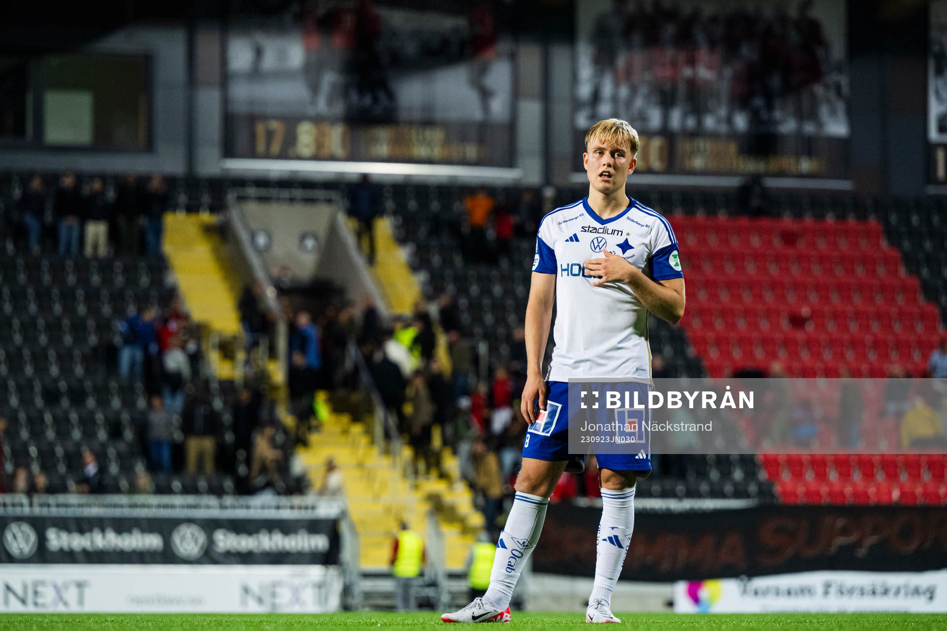 IFK Norrköpings Isak Andri Sigurgeirsson deppar