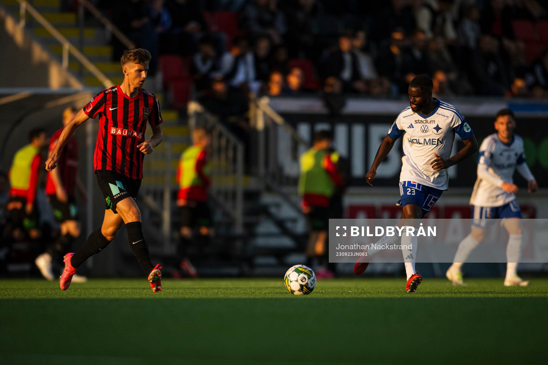 Brommapojkarnas Samuel Leach Holm och IFK Norrköpings Maic