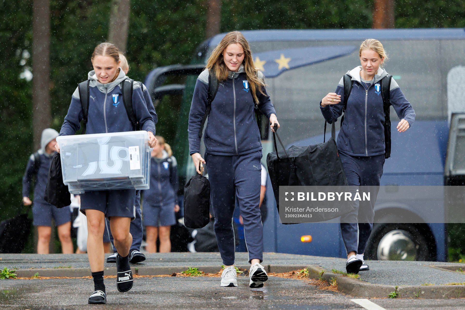 Malmö FFs spelare anländer