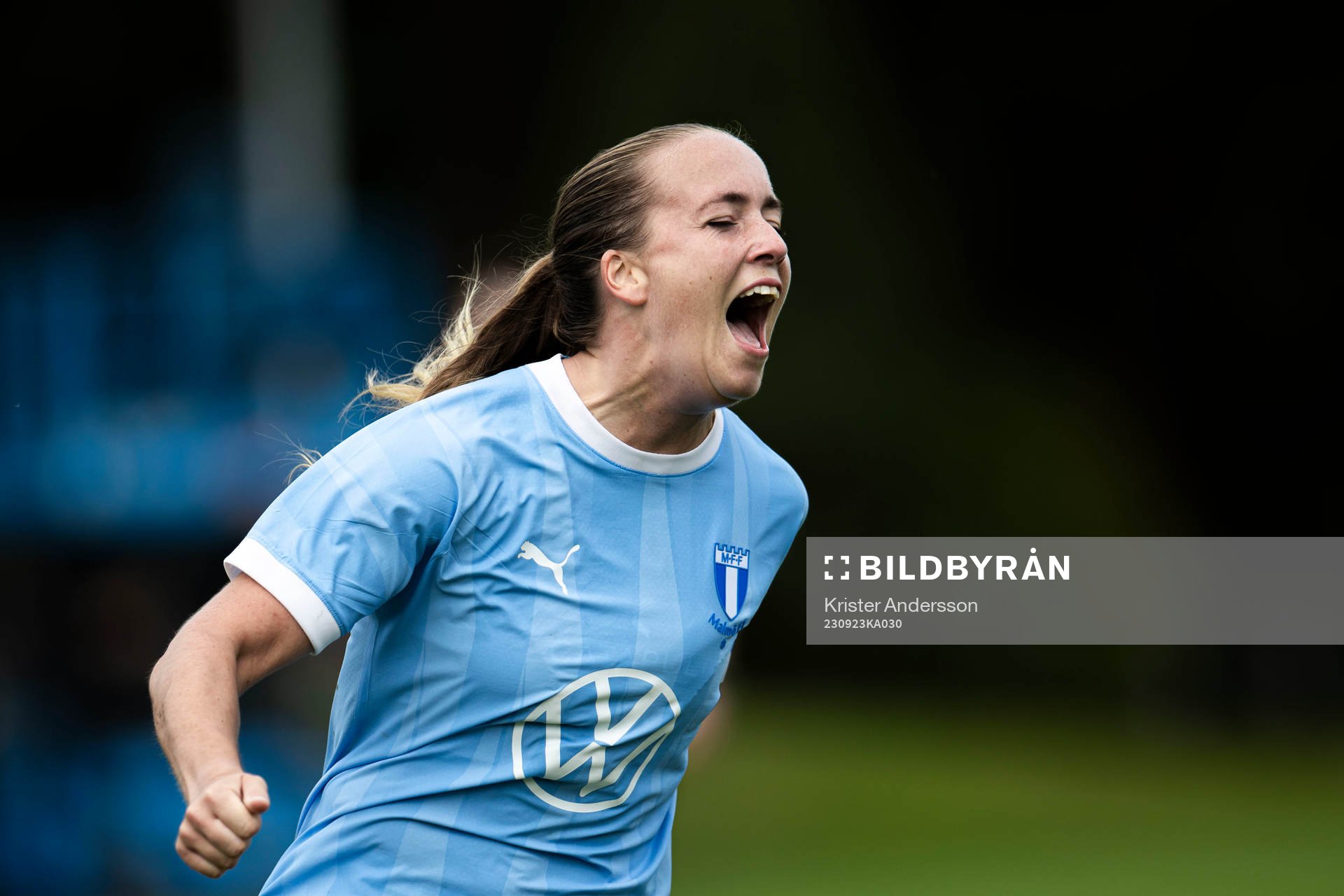 Malmö FFs Beatrice Närhi jublar