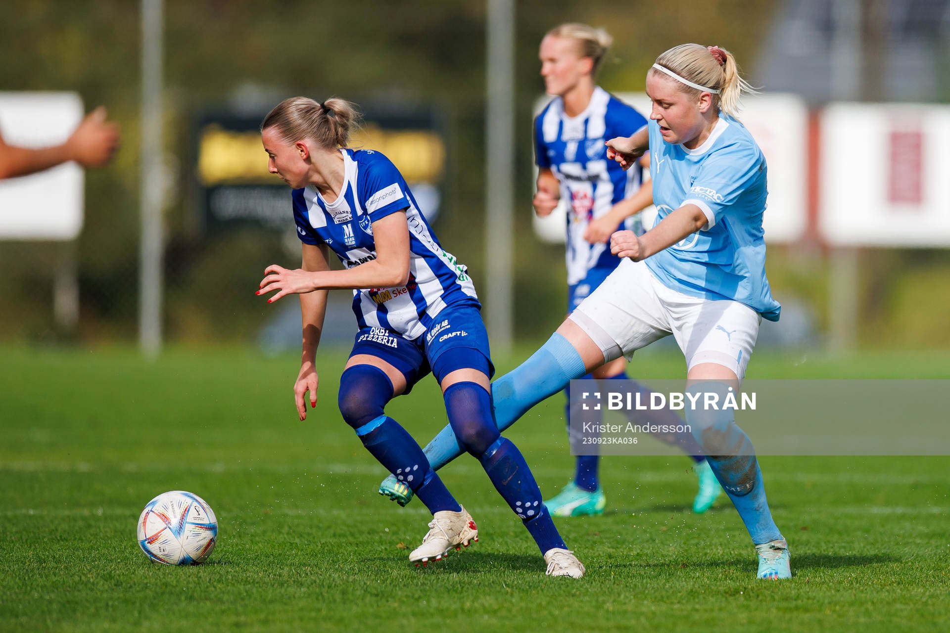 Örbys Hanna Gunnarsson och Malmö FFs Rebecka Holm
