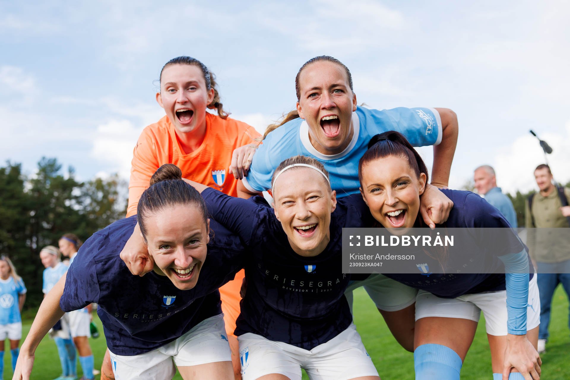 Malmö FFs målvakt Linnea Hagberg, Beatrice Närhi, Anna
