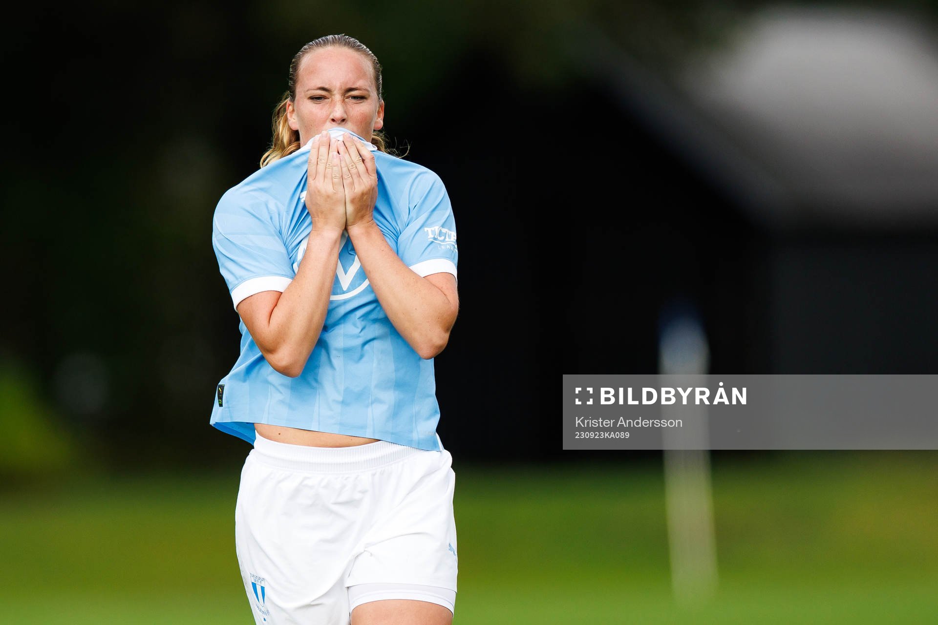 Malmö FFs Beatrice Närhi deppar