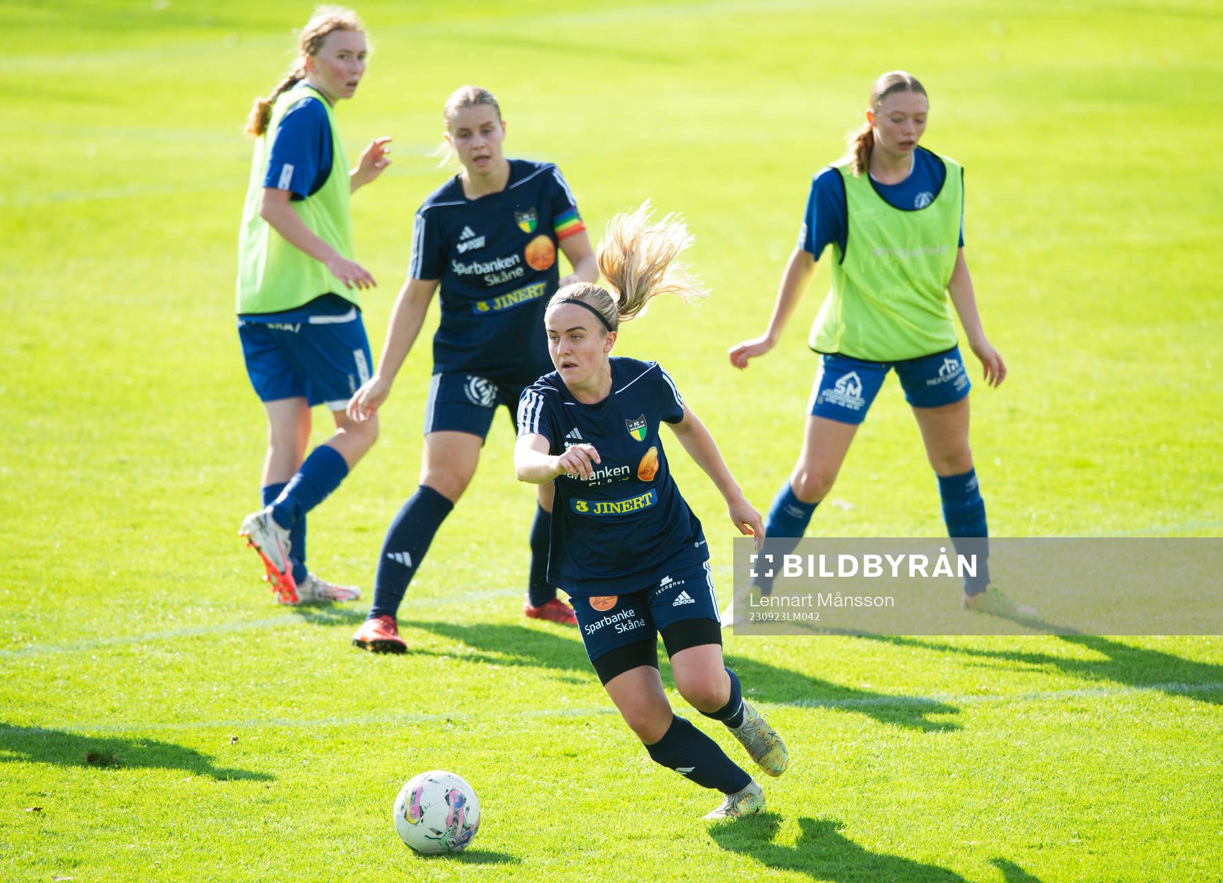  i matchen i division 3 Skåne Norra för damer mellan FC Hässleholm och Bjärnum GoIF i Hässleholm 23 september 2023.