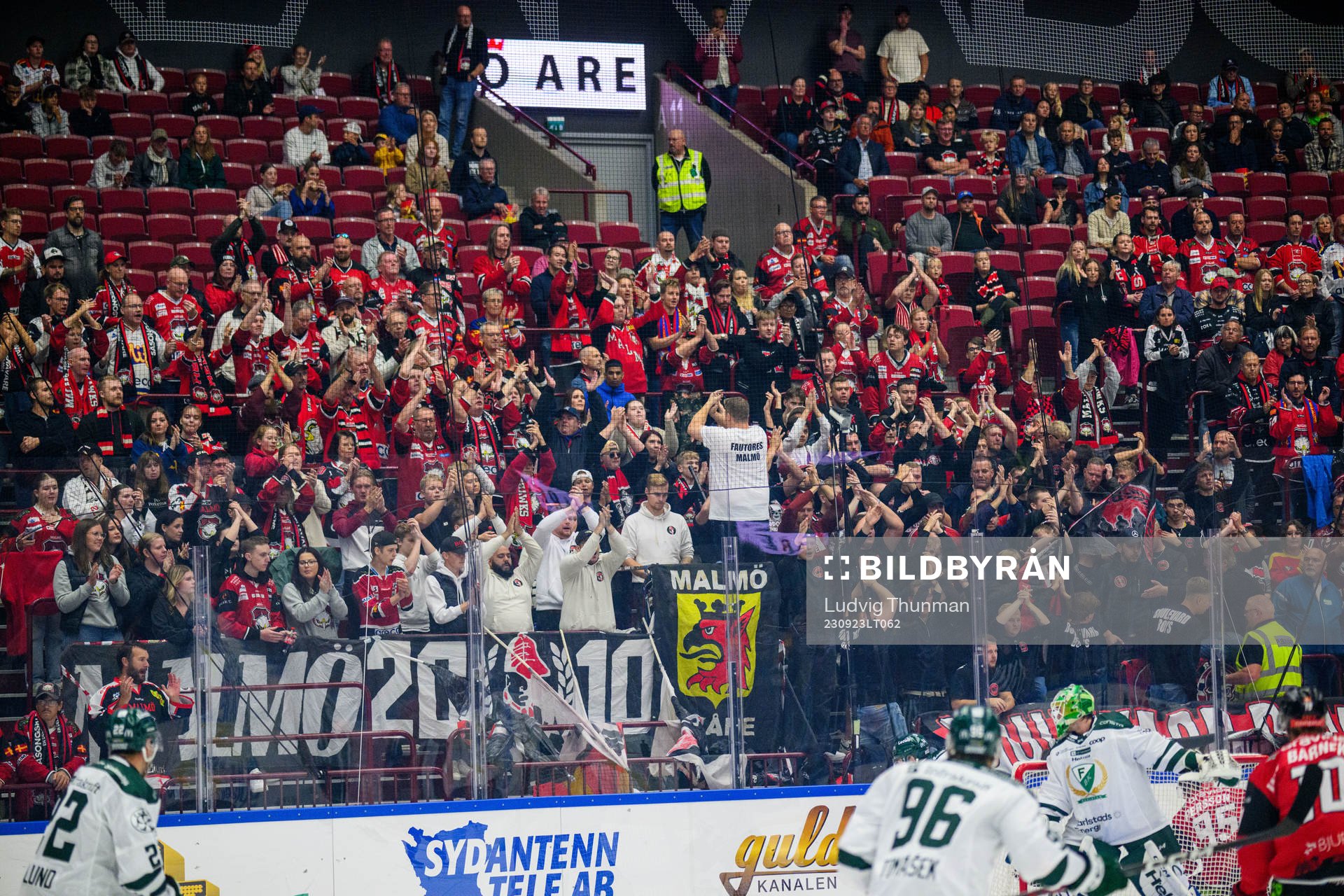 Malmö Redhawks supportrar