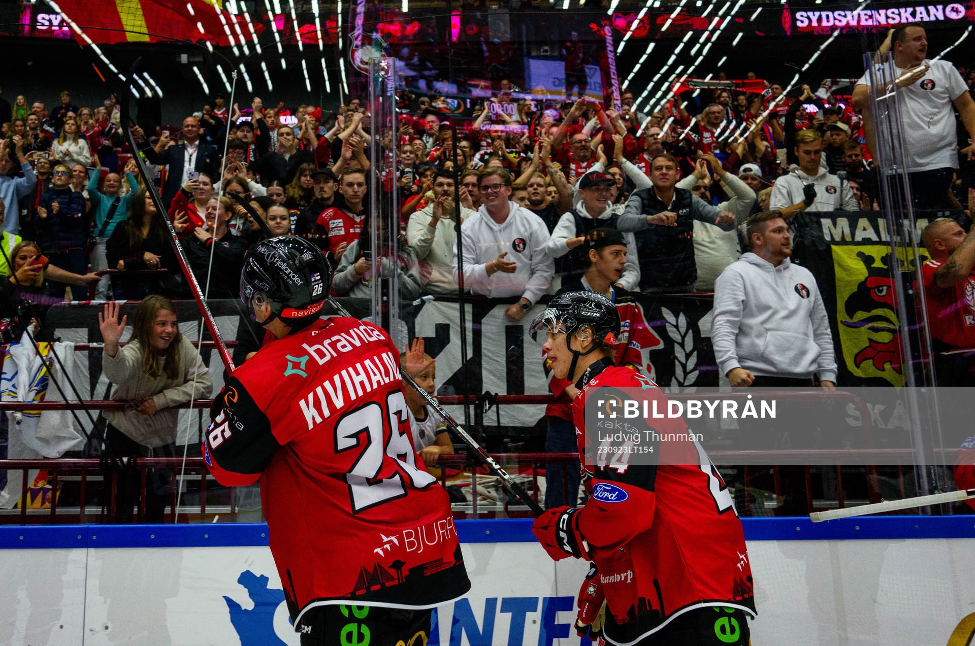 Malmö Redhawks Teemu Kivihalme och Filip Sitar