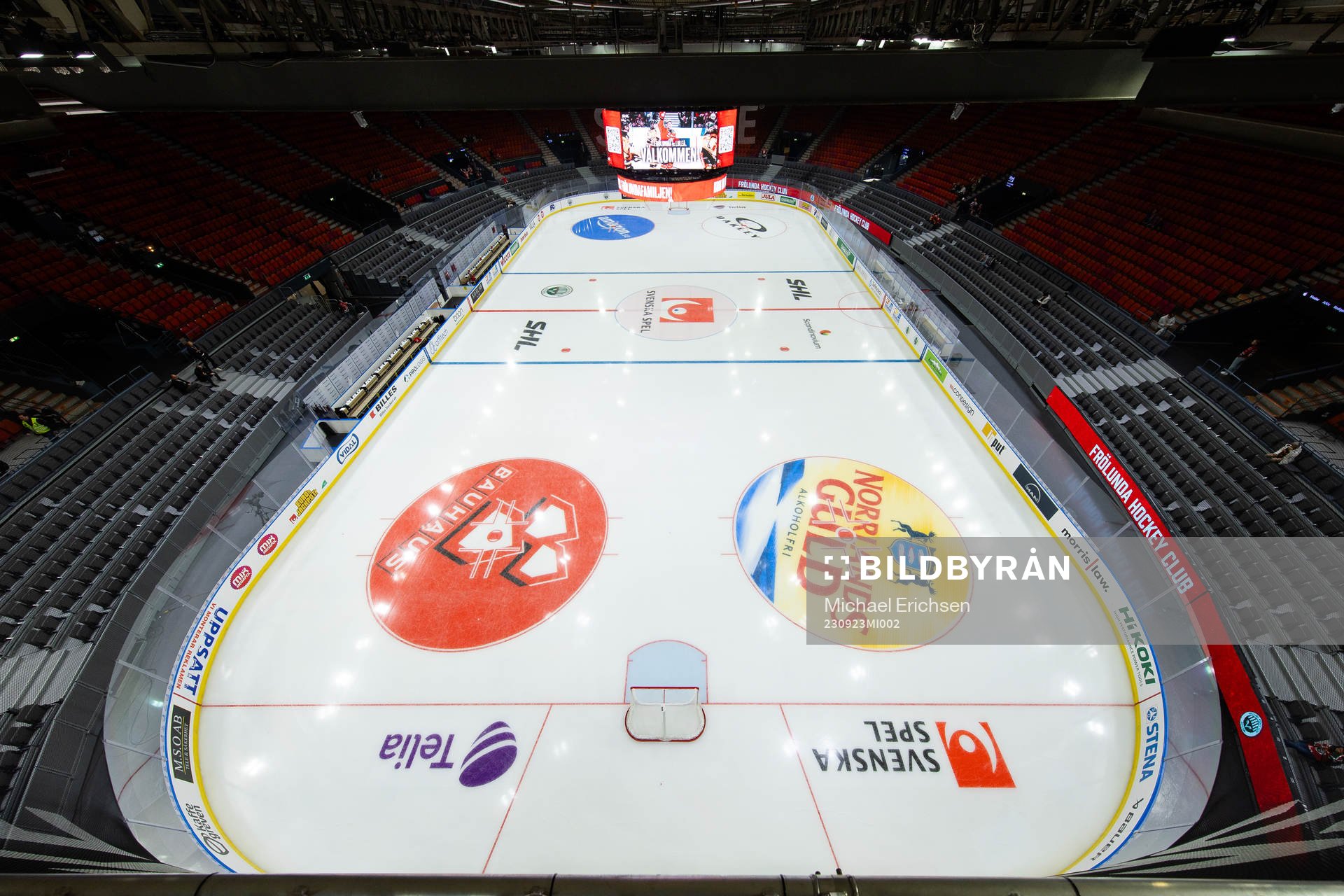 Scandinavium innan ishockeymatchen i SHL mellan Frölunda