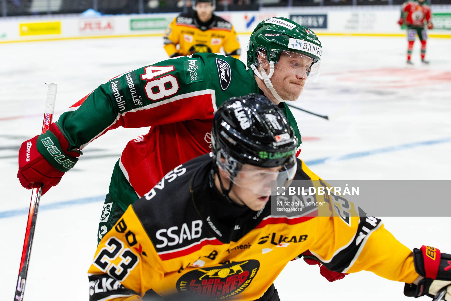 Frölundas Carl Klingberg och Luleås Jesper Sellgren