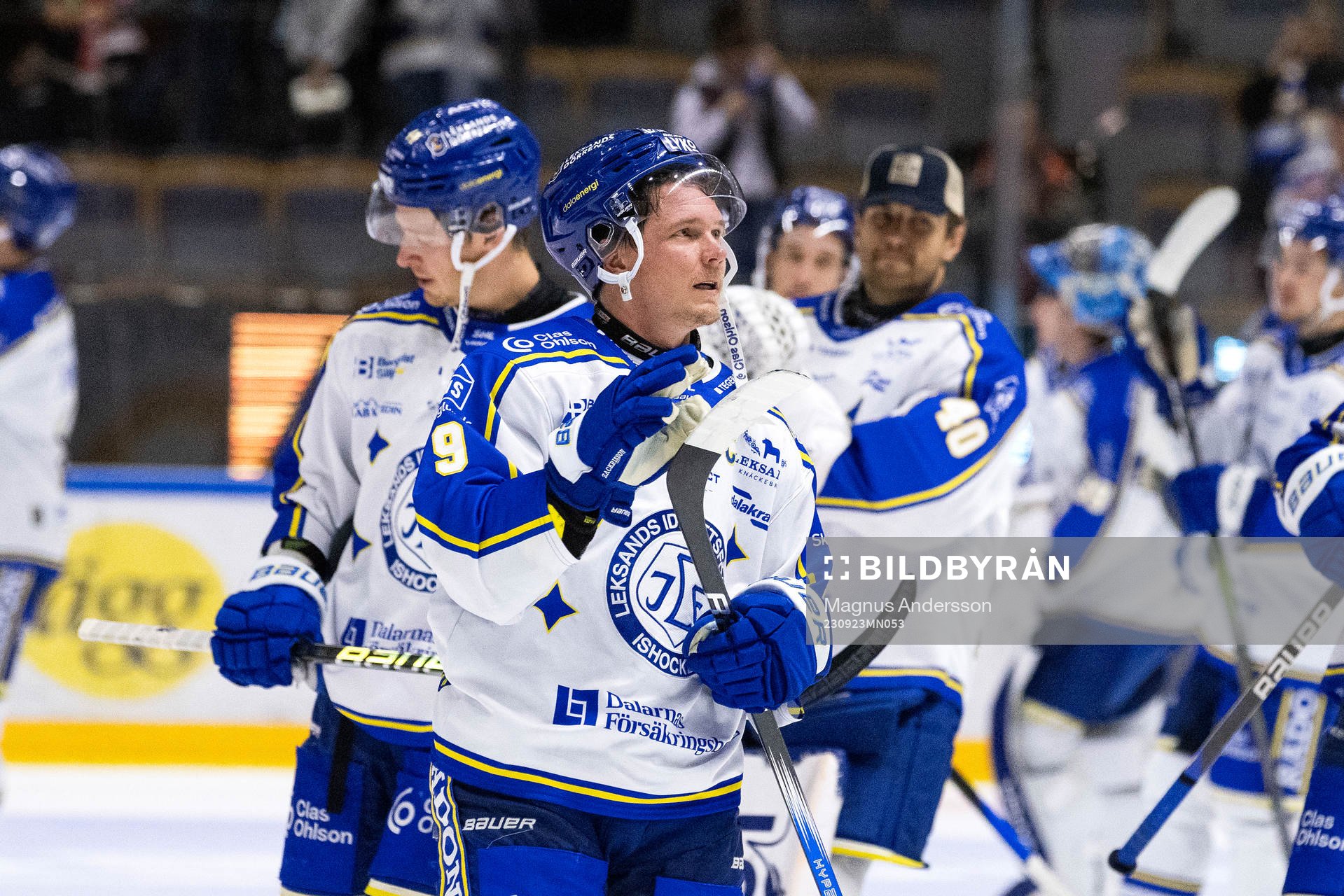 Leksands Patrik Zackrisson jublar