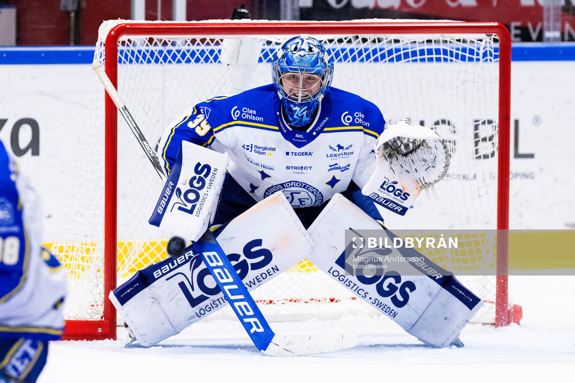 Leksands målvakt Filip Larsson