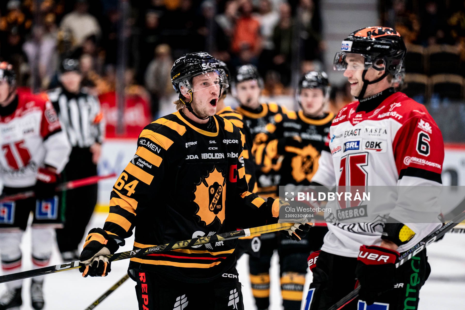Skellefteås Jonathan Pudas och Örebros Filip Berglund