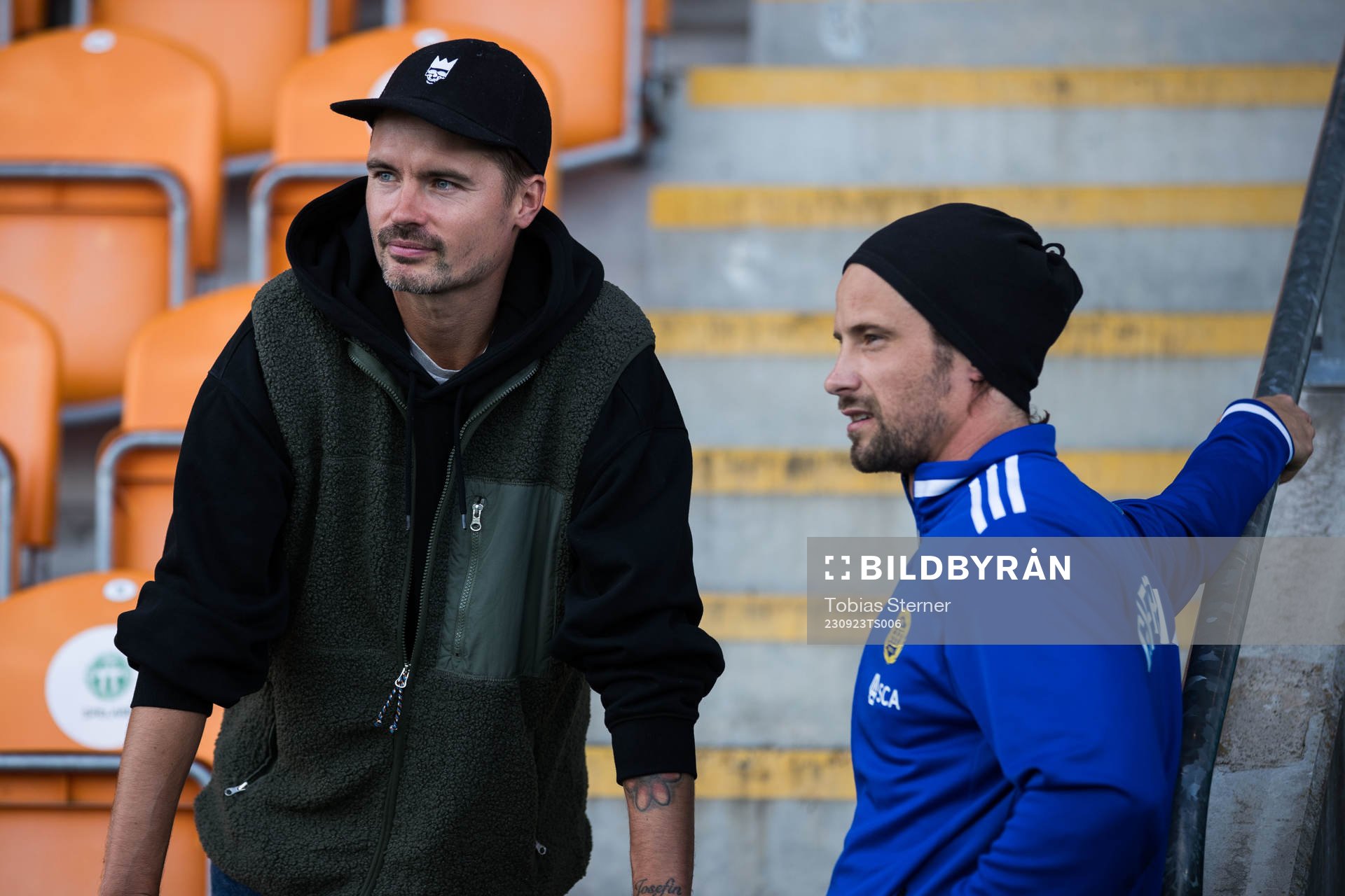 Mikael Lustig och GIF Sundsvalls Linus Hallenius