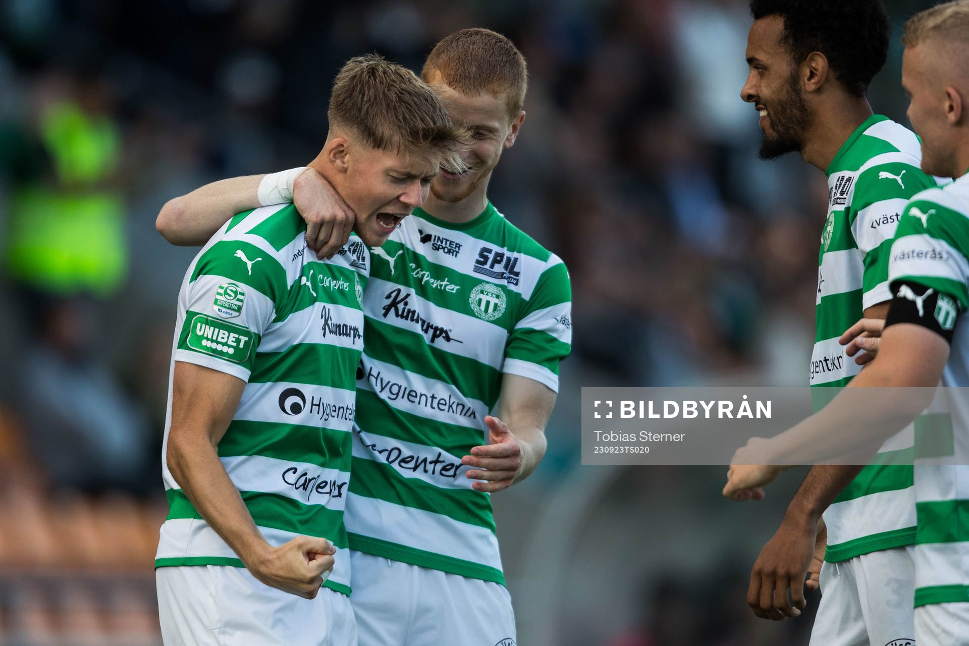 Västerås SKs Patric Åslund jublar