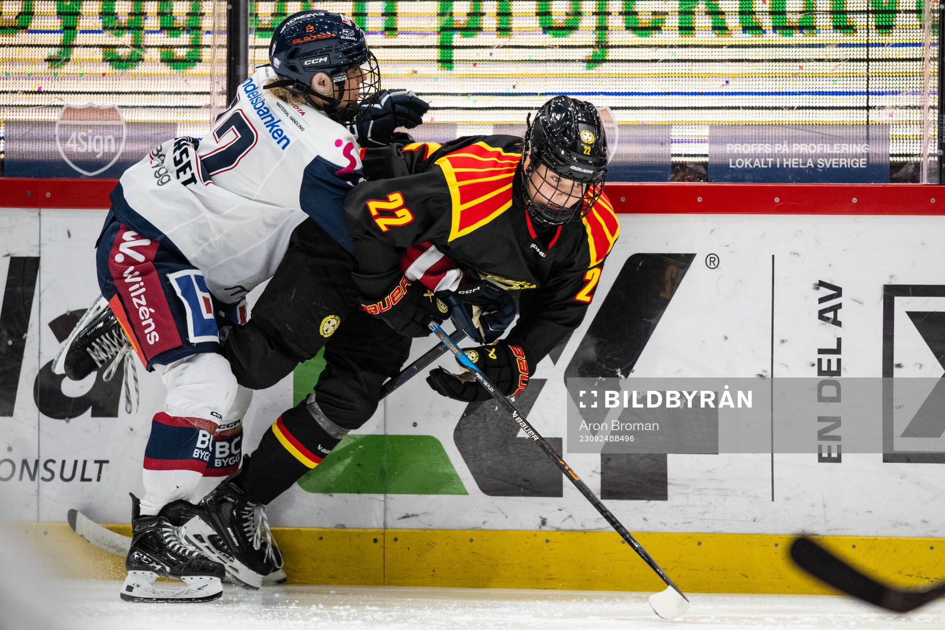 Linköpings Ingrid Morset och Brynäs Hanna Thuvik