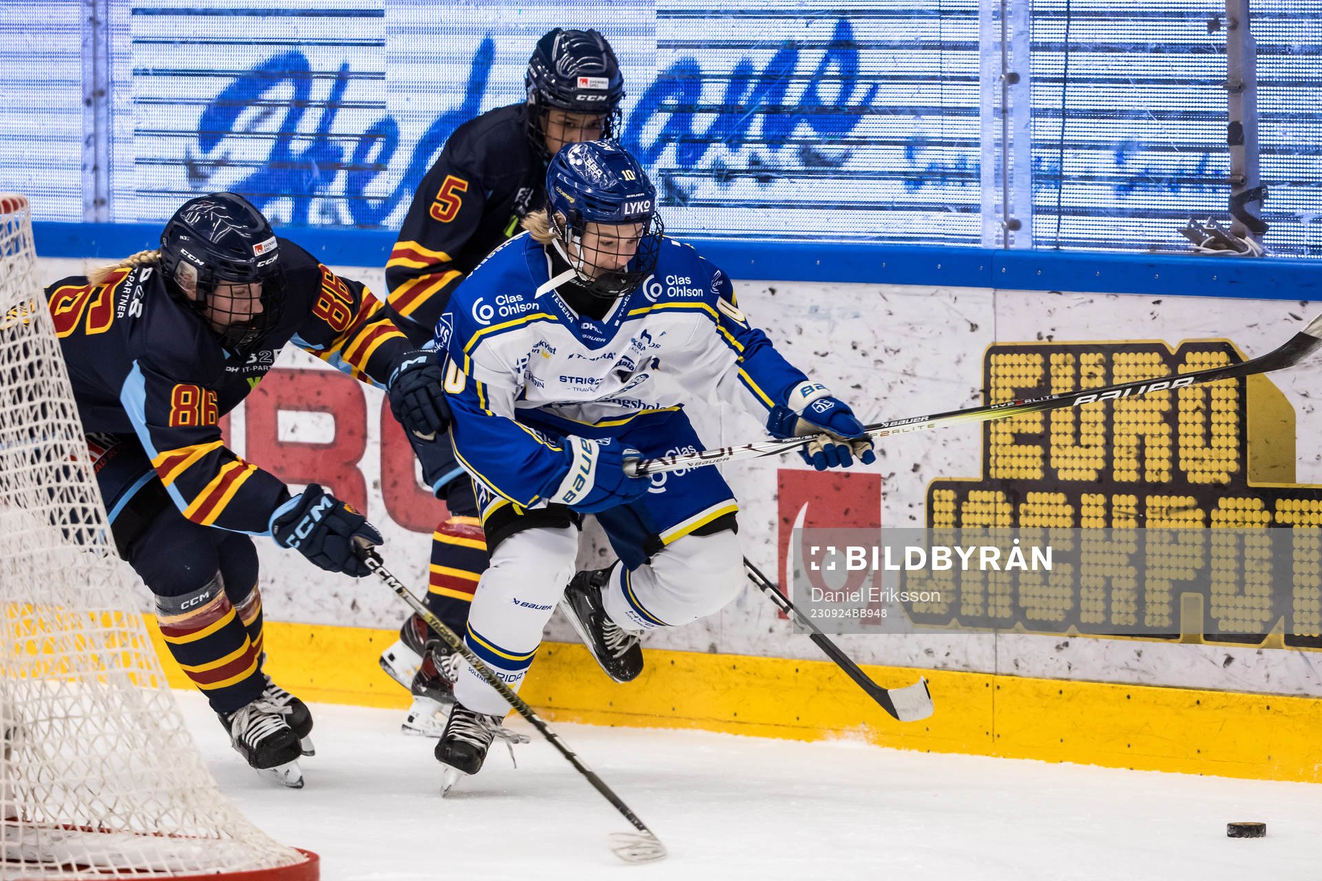 Djurgårdens Selma Tyreskog och Leksands Tilde Sundnäs