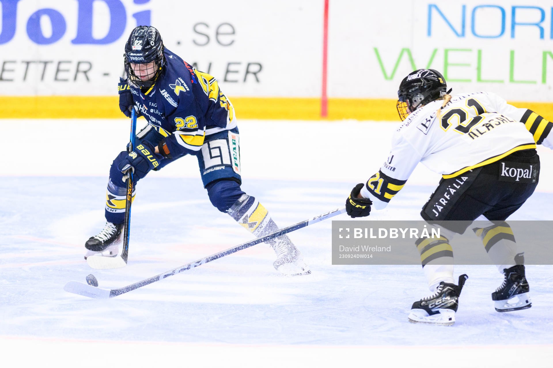 HV71s Suvi Käyhkö  och AIKs  Emmy Alasalmi