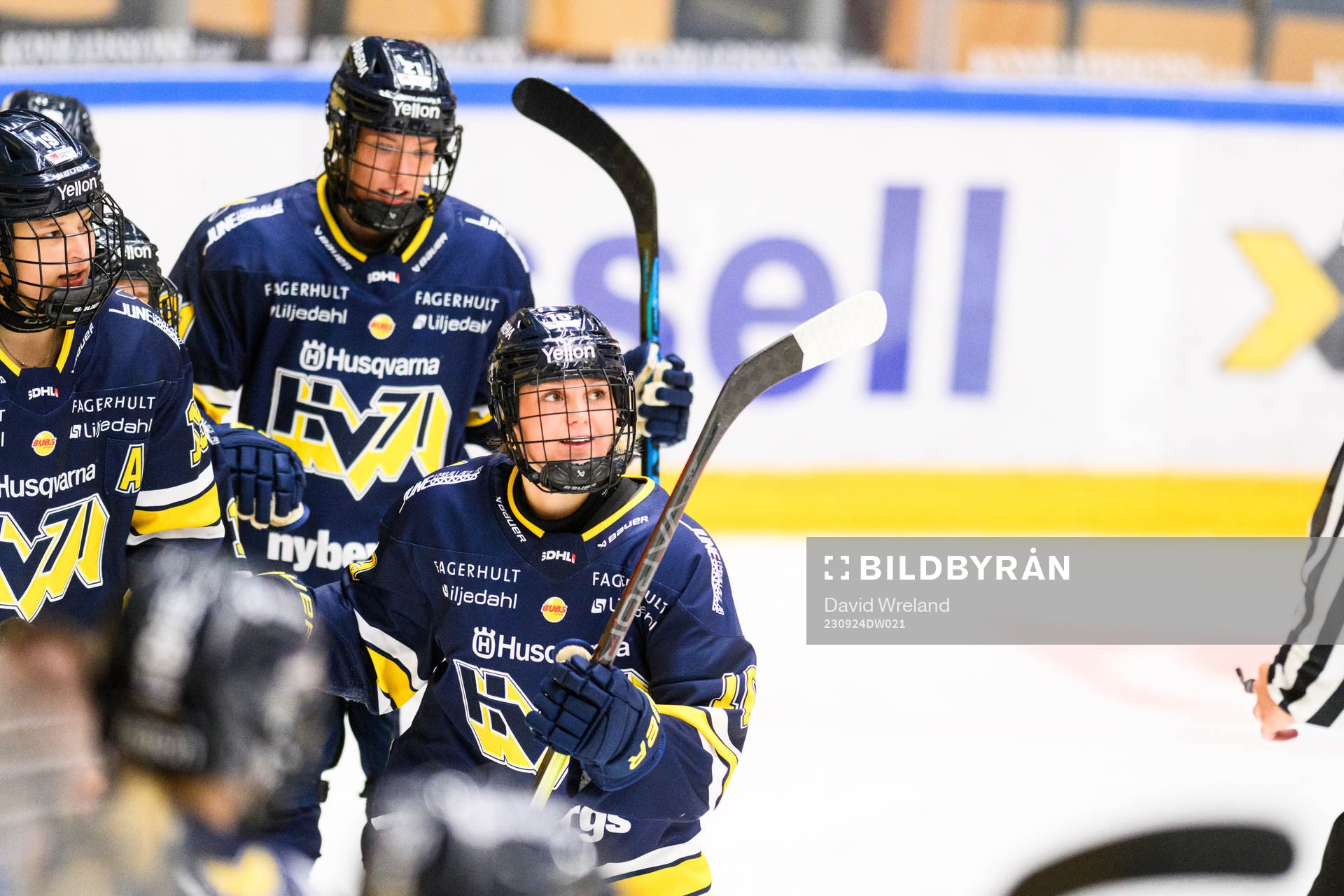 HV71s  Tea Løkke Nyberg jublar wfyter mål