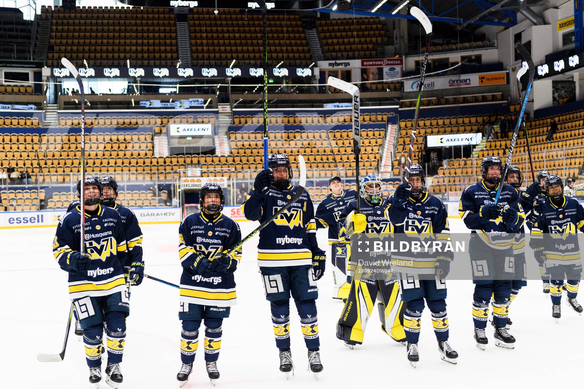 HV71s spelare jublar