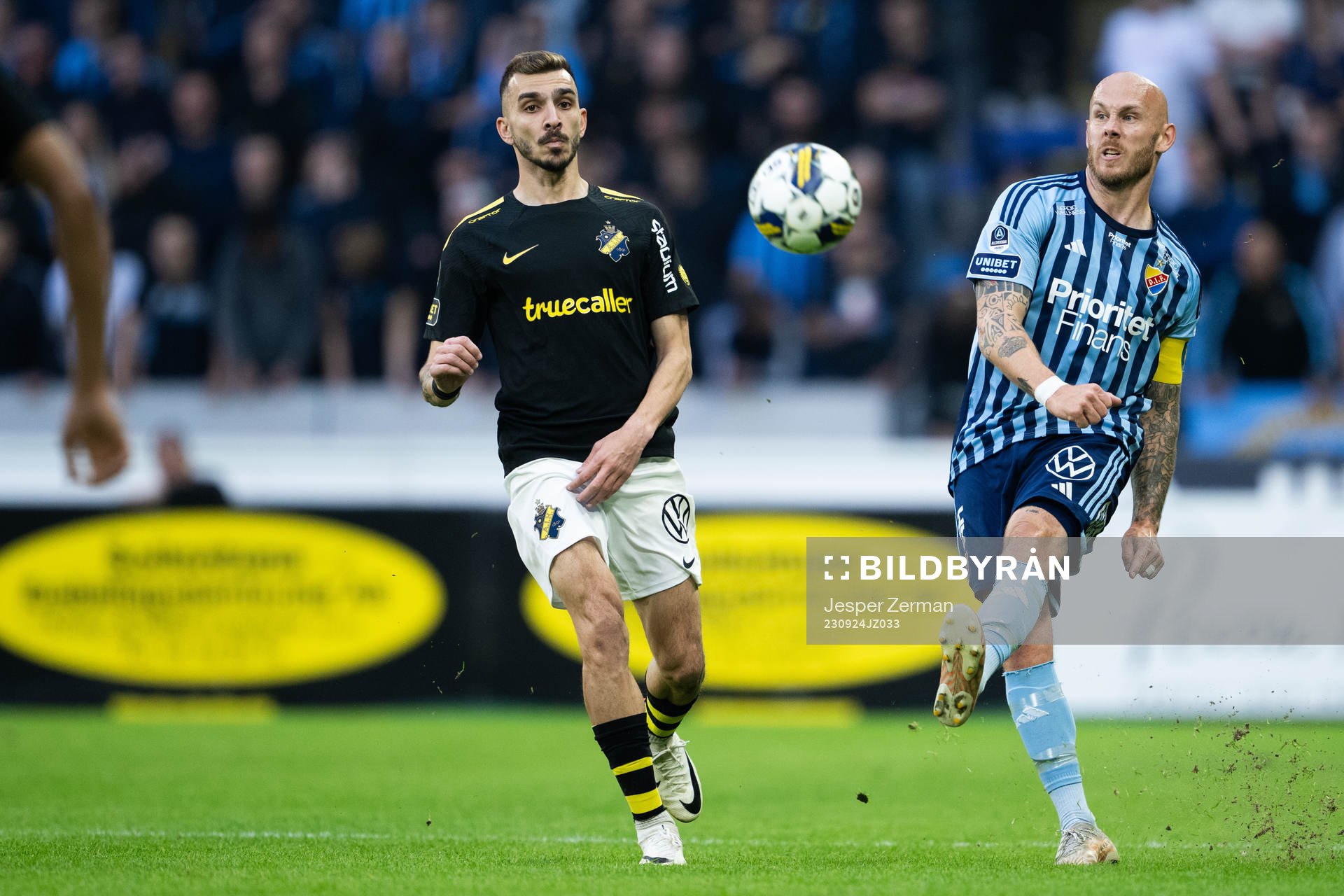 AIKs Ioannis Pittas och Djurgårdens Magnus Eriksson