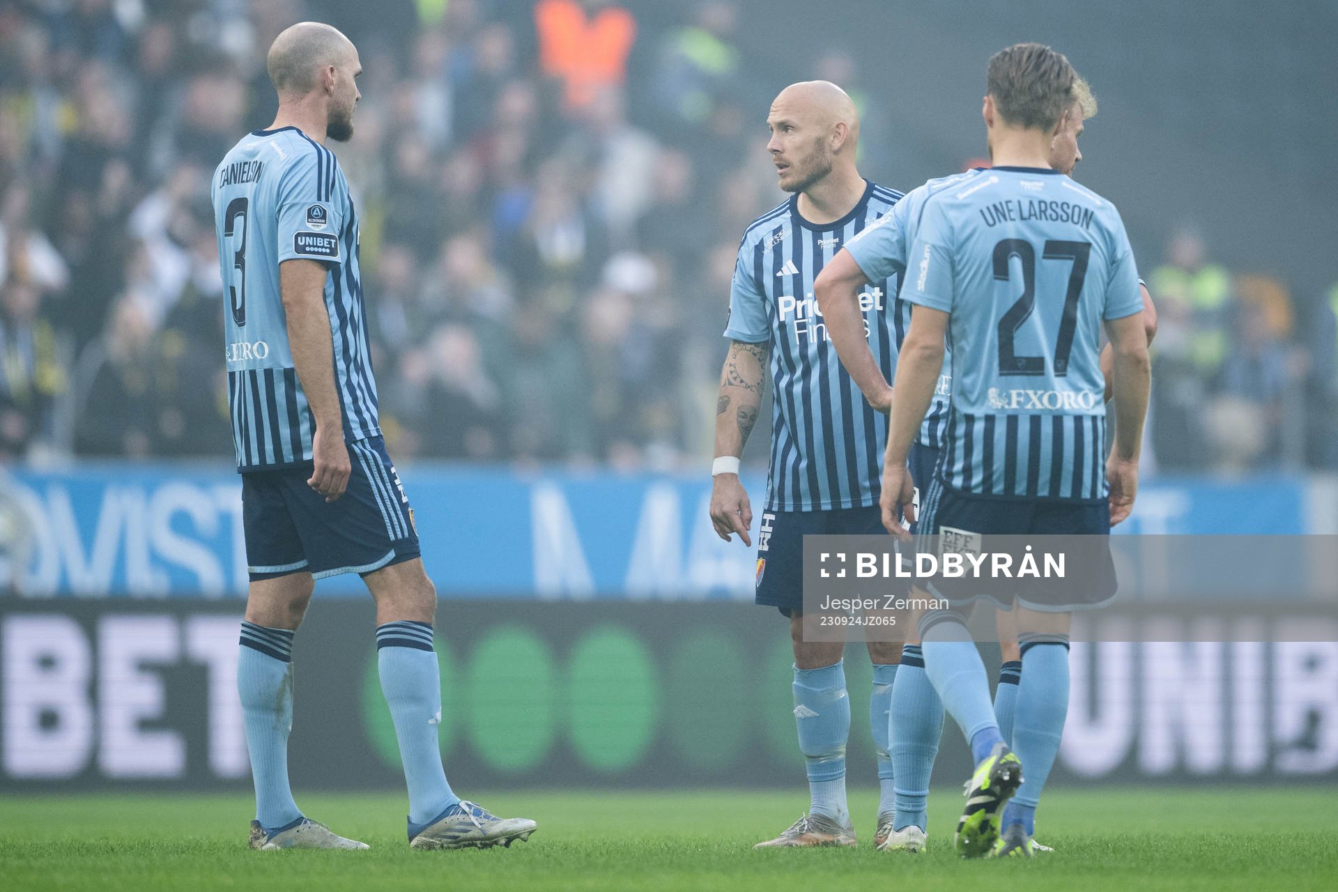 Djurgårdens Marcus Danielson, Magnus Eriksson och Jacob
