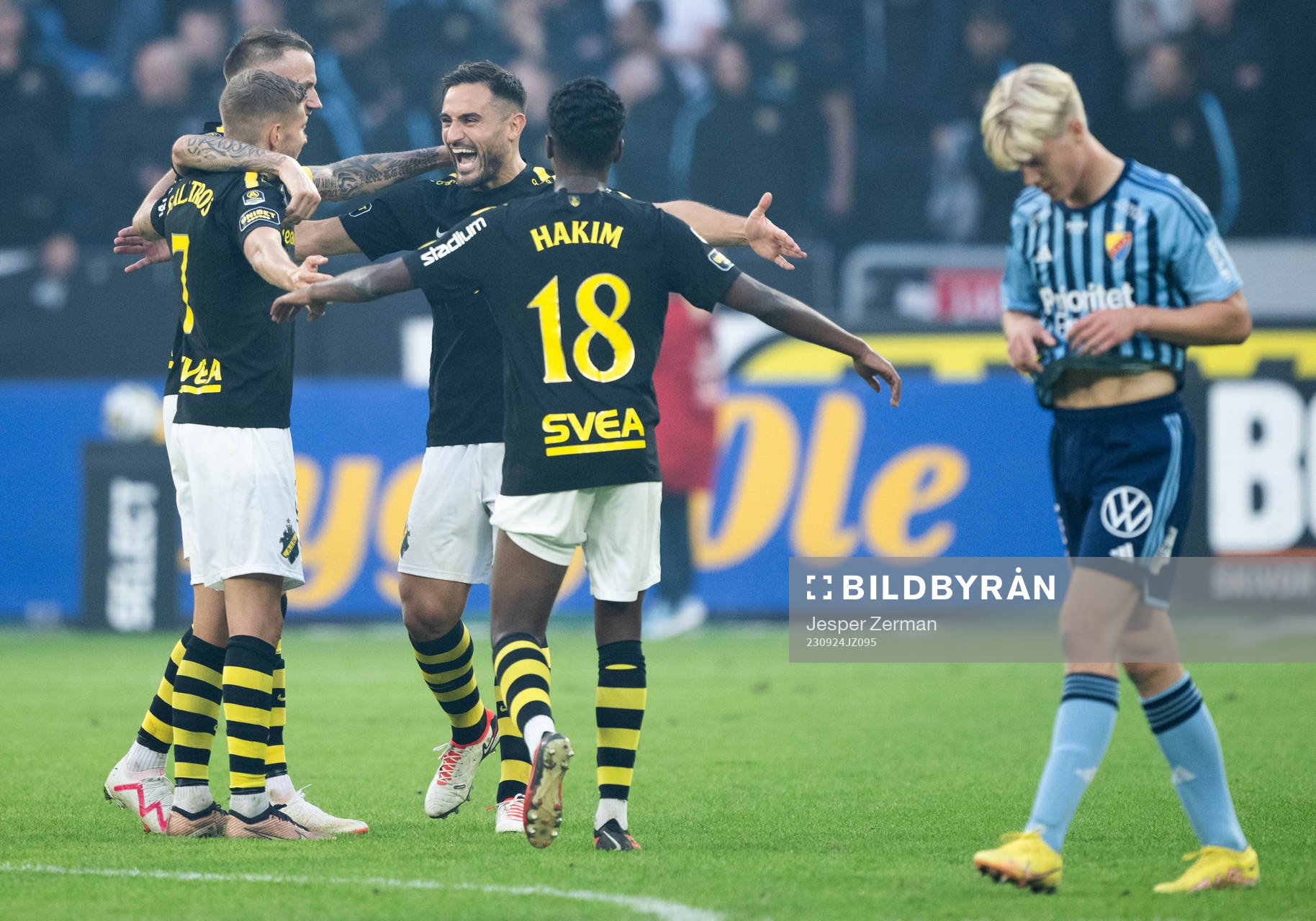 AIKs Anton Salétros, Alexander Milosevic, Sotirios
