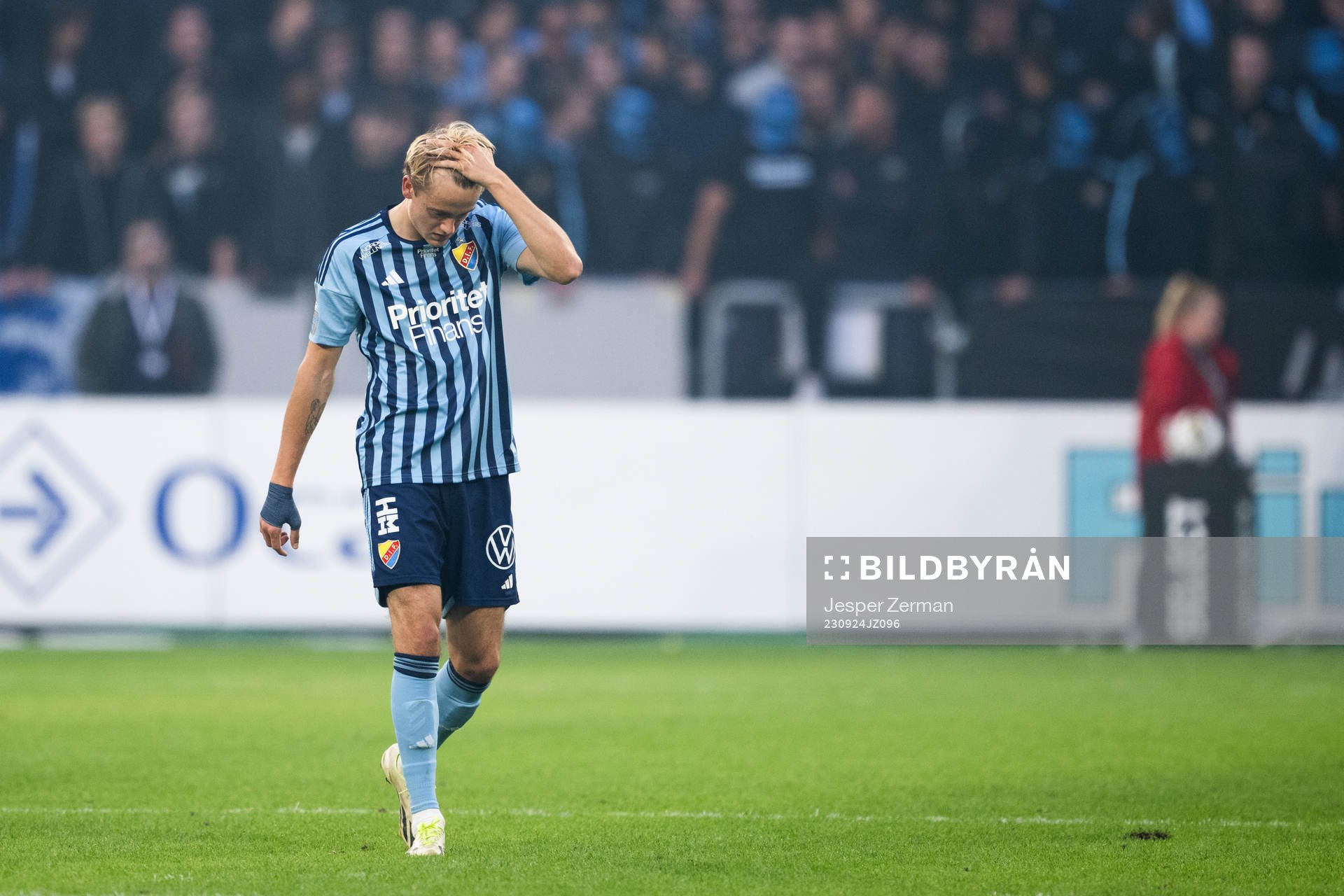 Djurgårdens Oskar Fallenius deppar