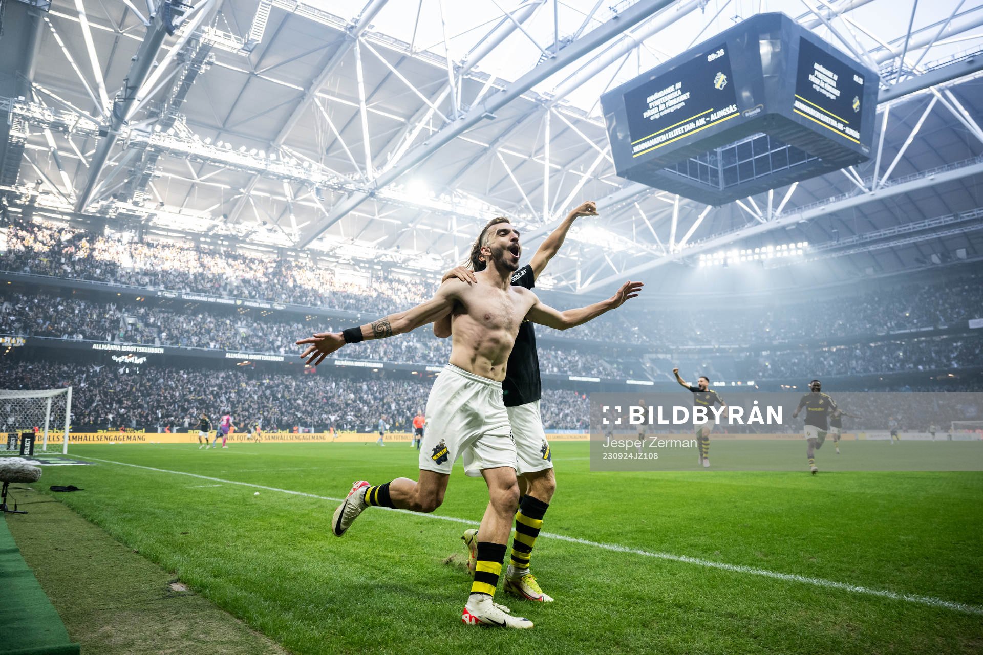 AIKs Ioannis Pittas jublar