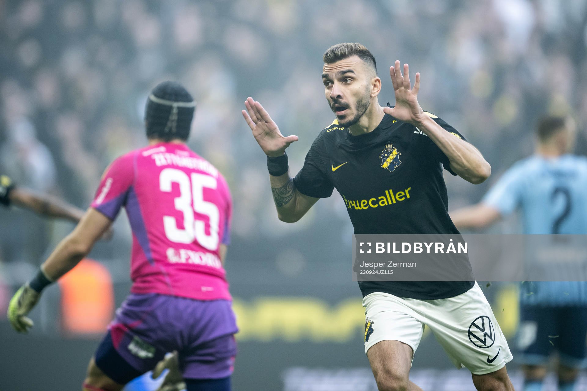 AIKs Ioannis Pittas jublar