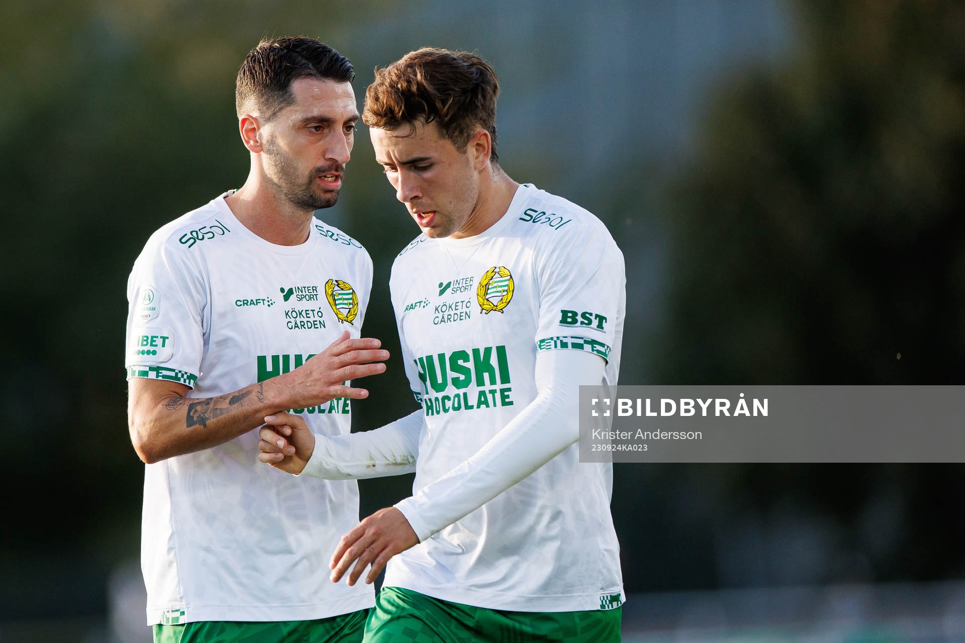 Hammarbys Nahir Besara och Marc Llinares Barragan