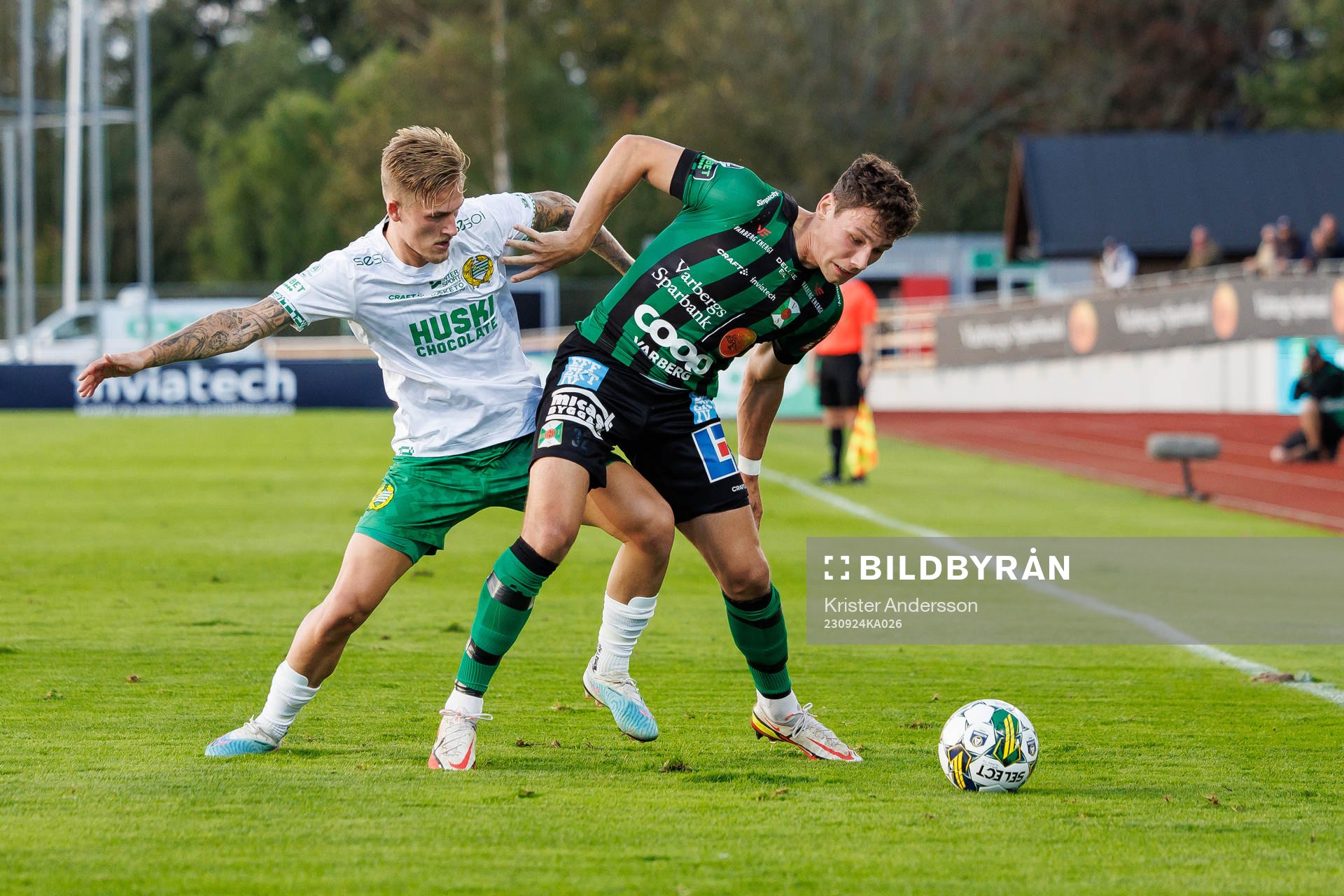 Hammarbys Fredrik Hammar och Varbergs Mads Borchers