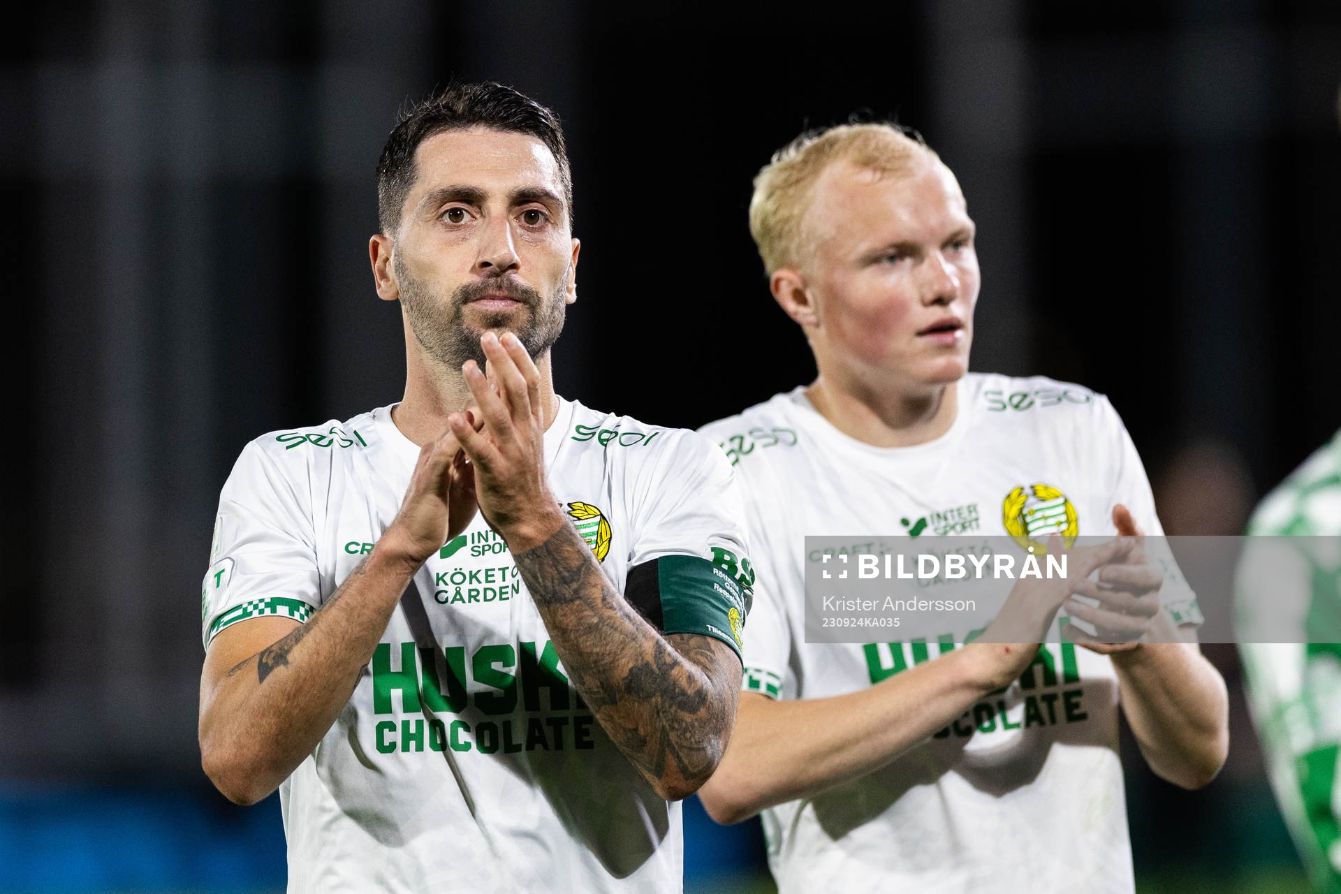 Hammarbys Nahir Besara jublar