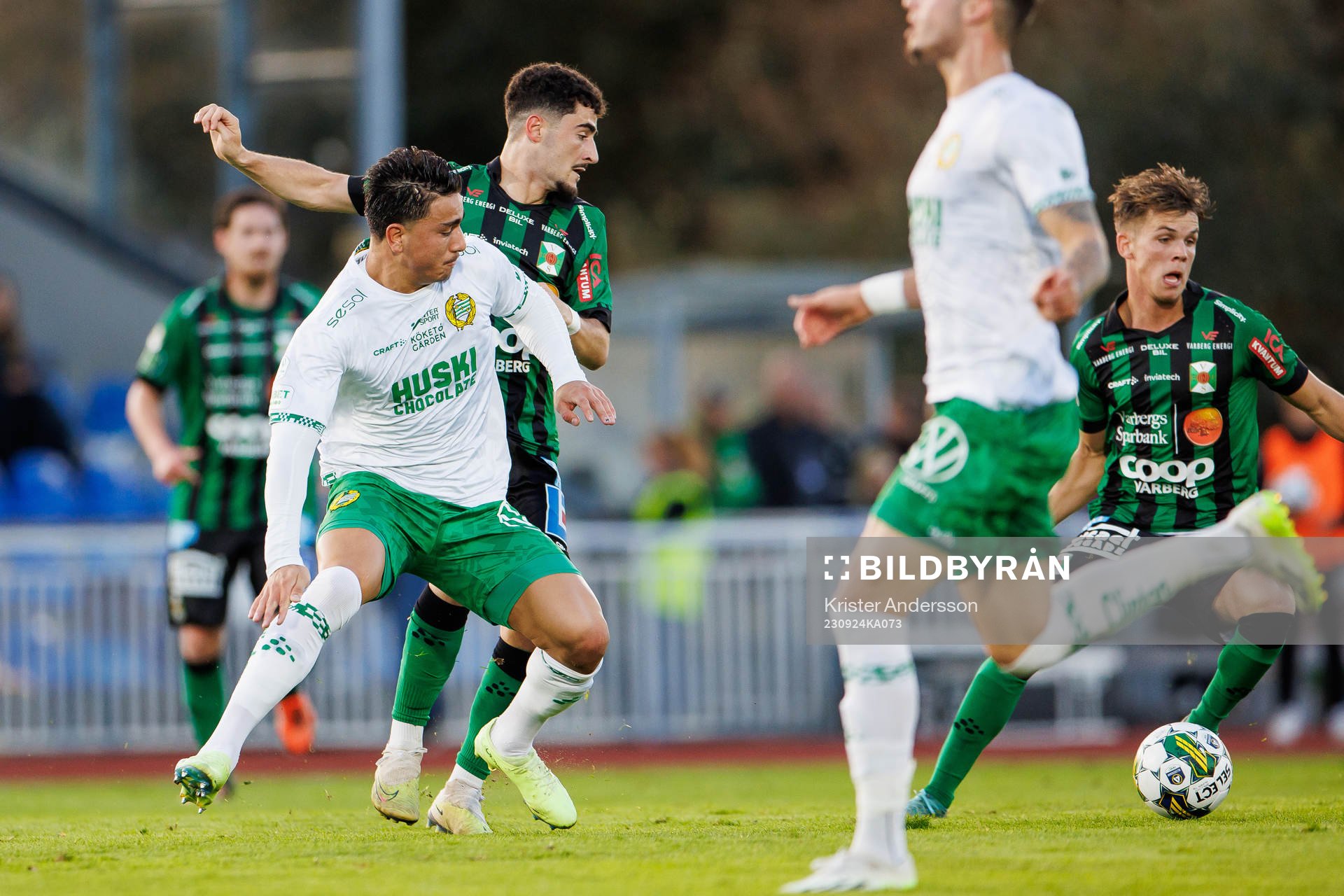 Hammarbys Jusef Erabi och Varbergs Ismet Lushaku