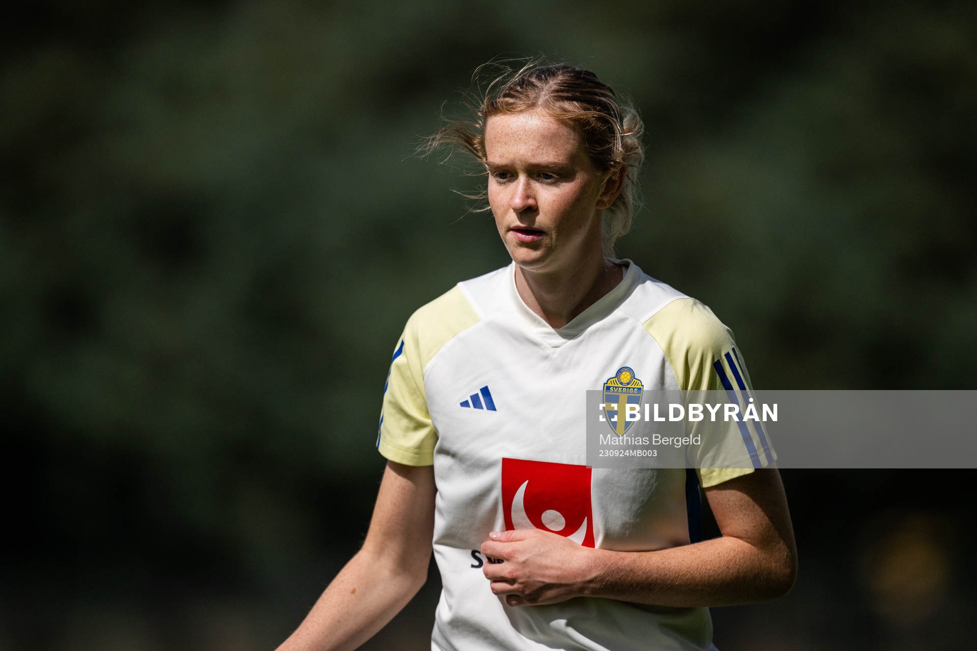 Emma Östlund of the Swedish women’s National fotboll team