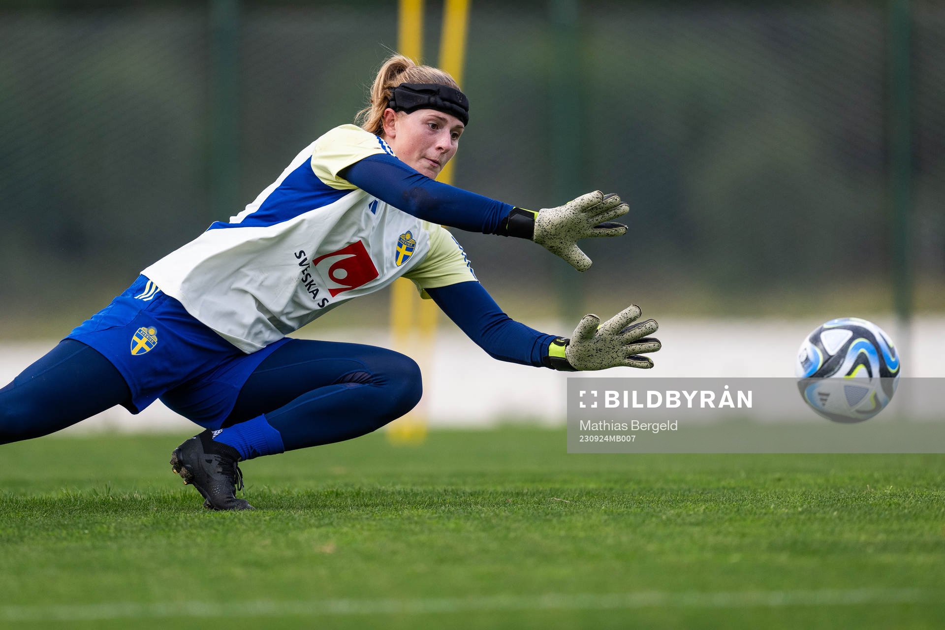 Goalkeeper Tove Enblom of the Swedish women’s National