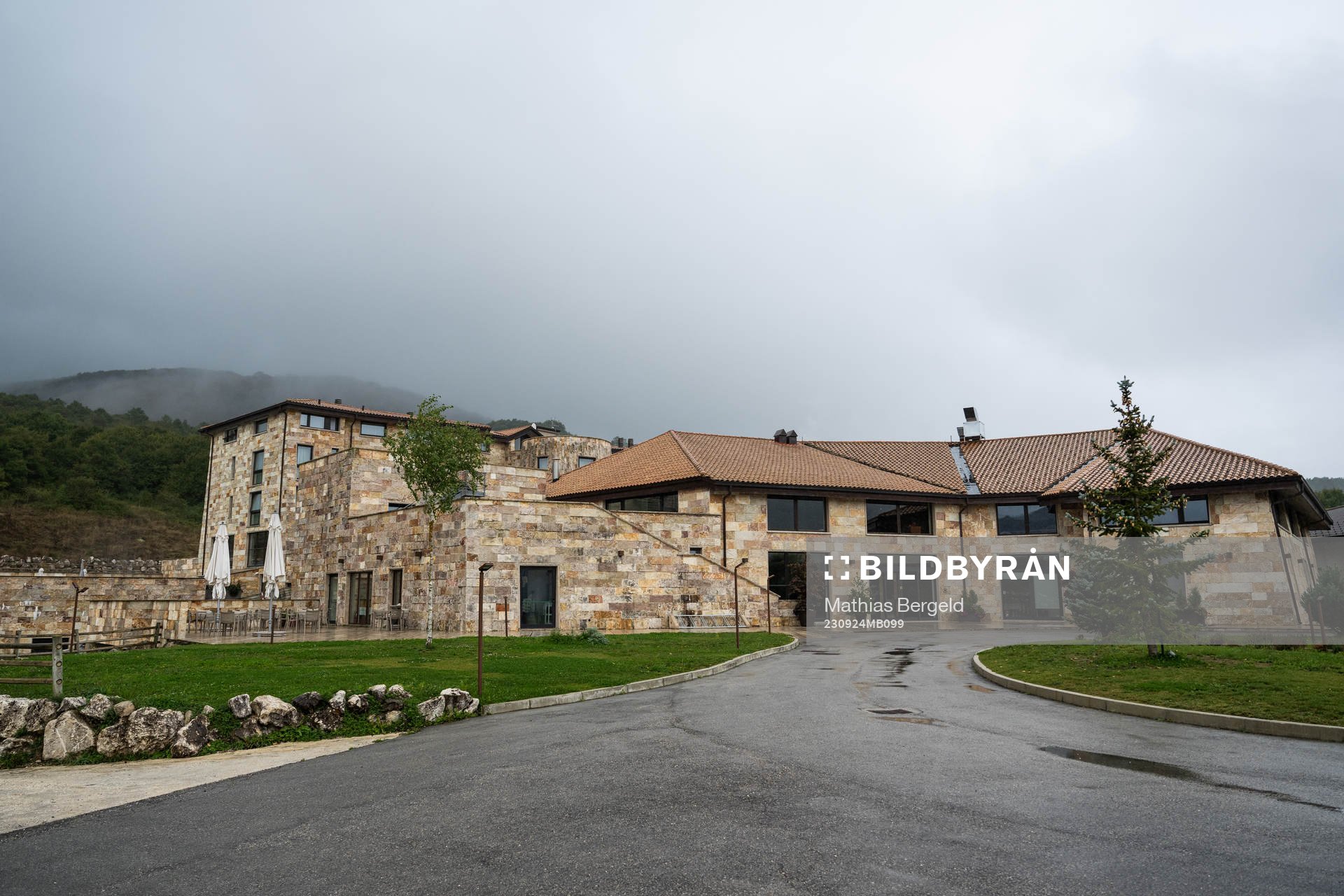 Aqua Montis Resort & Spa, the hotel of the Swedish women's national football team, on September 24, 2023 in Rivisondoli. 