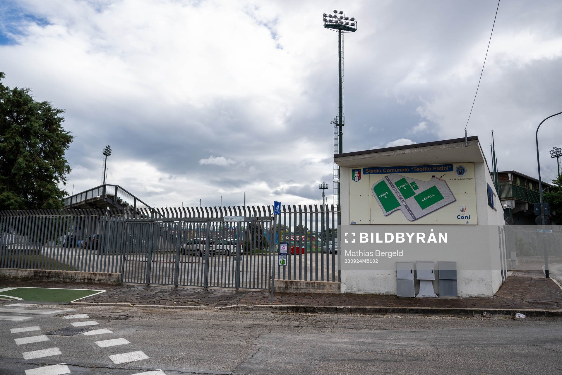 General exterior view of Stadio Teofilo Patini