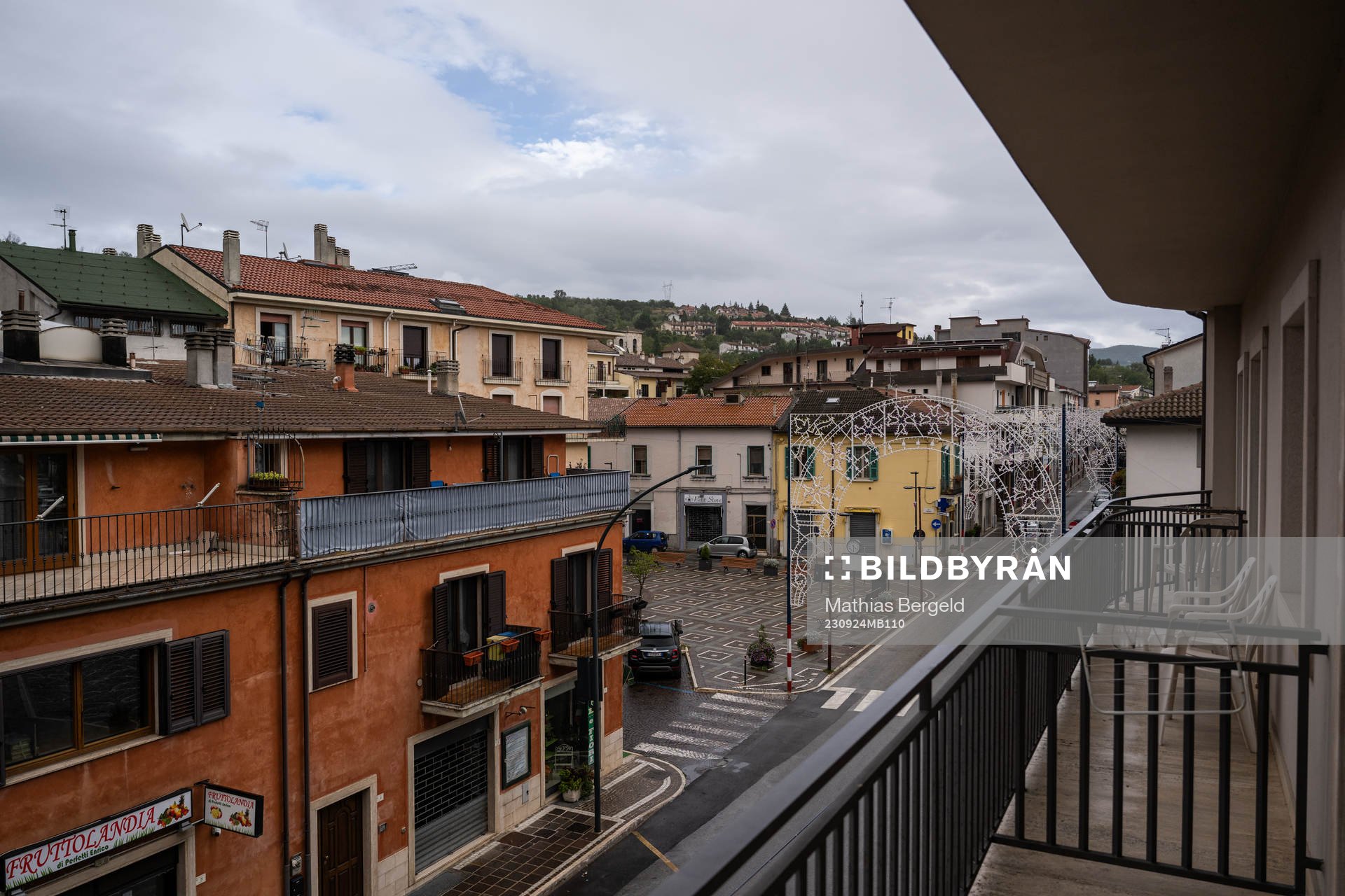 General view of the city on September 24, 2023 in Castel di Sangro. 
